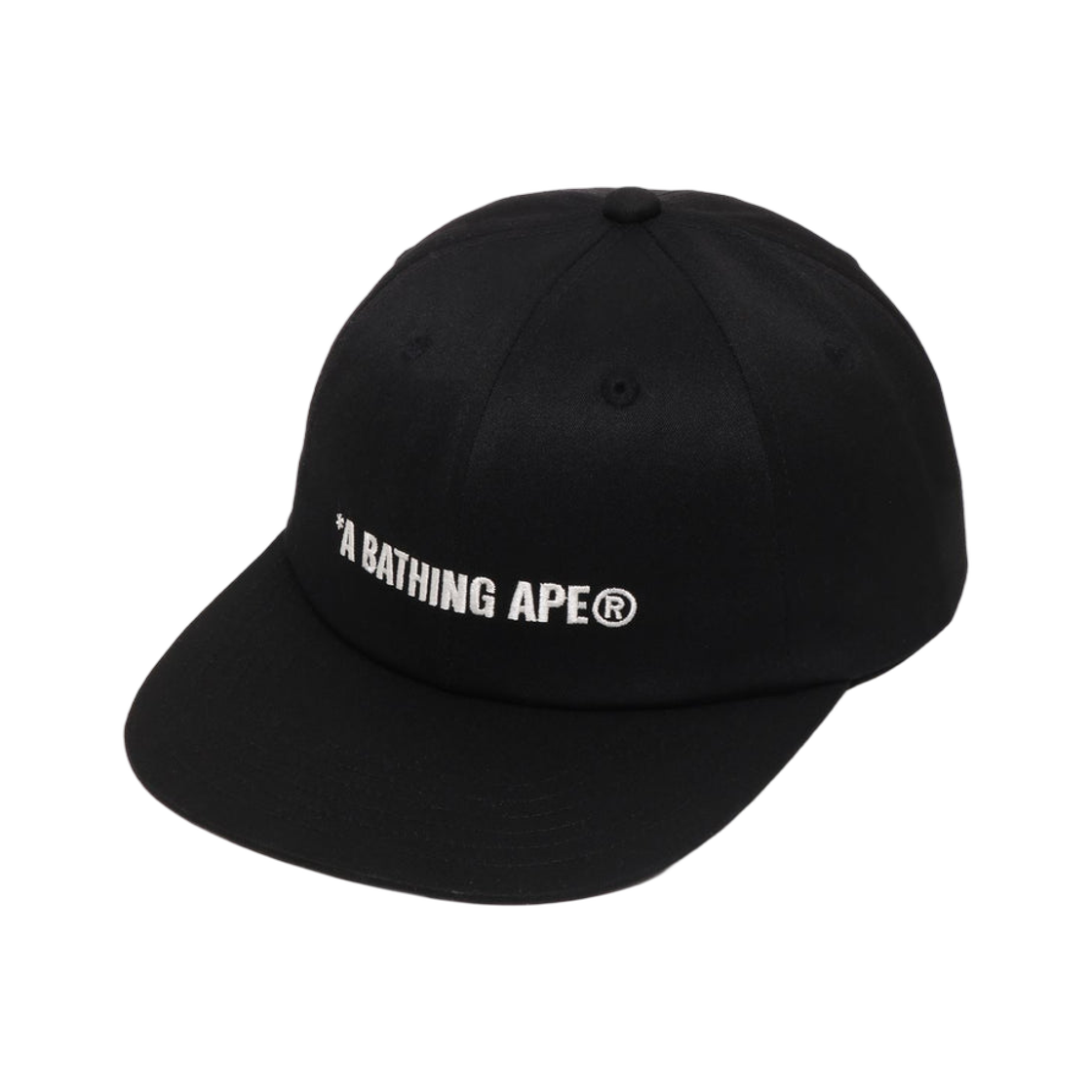 - BAPE Logo Panel Cap Black