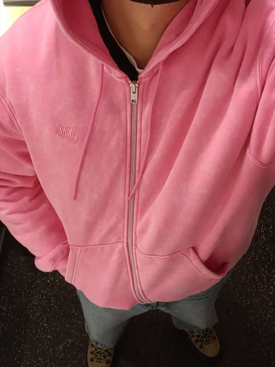 Nike Club Full Zip Fleece Hoodie Pinksicle (IQ6422-684) 착용 스타일