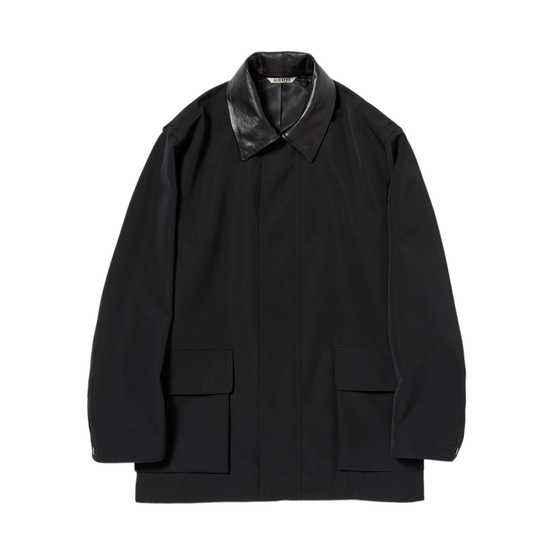 (W) 오라리 울 맥스 캔버스 블루종 블랙 - 26SS(Auralee Wool Max Canvas Blouson Black - 26SS) - 1