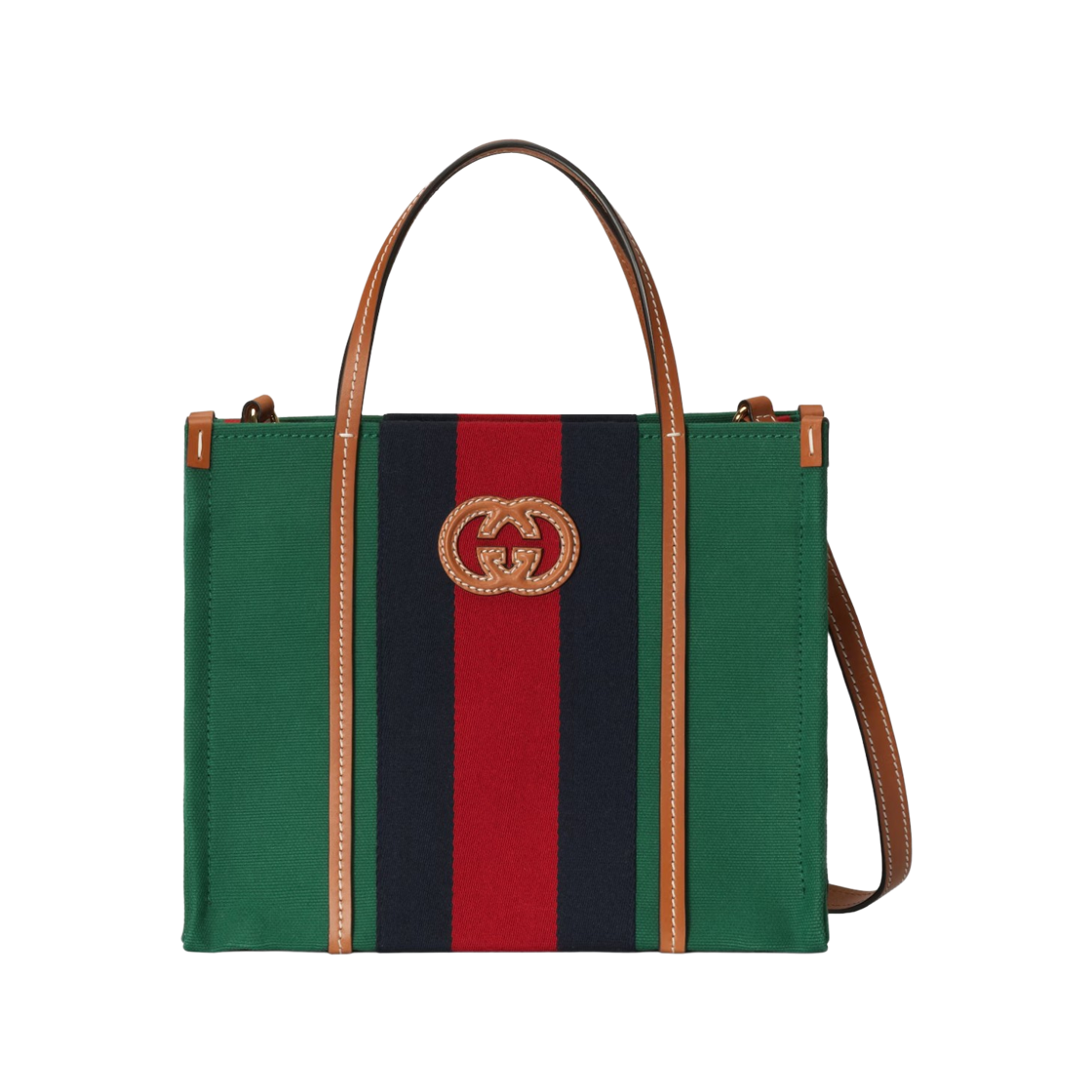 구찌 스몰 인터로킹 G 토트백 그린(Gucci Small Interlocking G Tote Bag Green) - 1