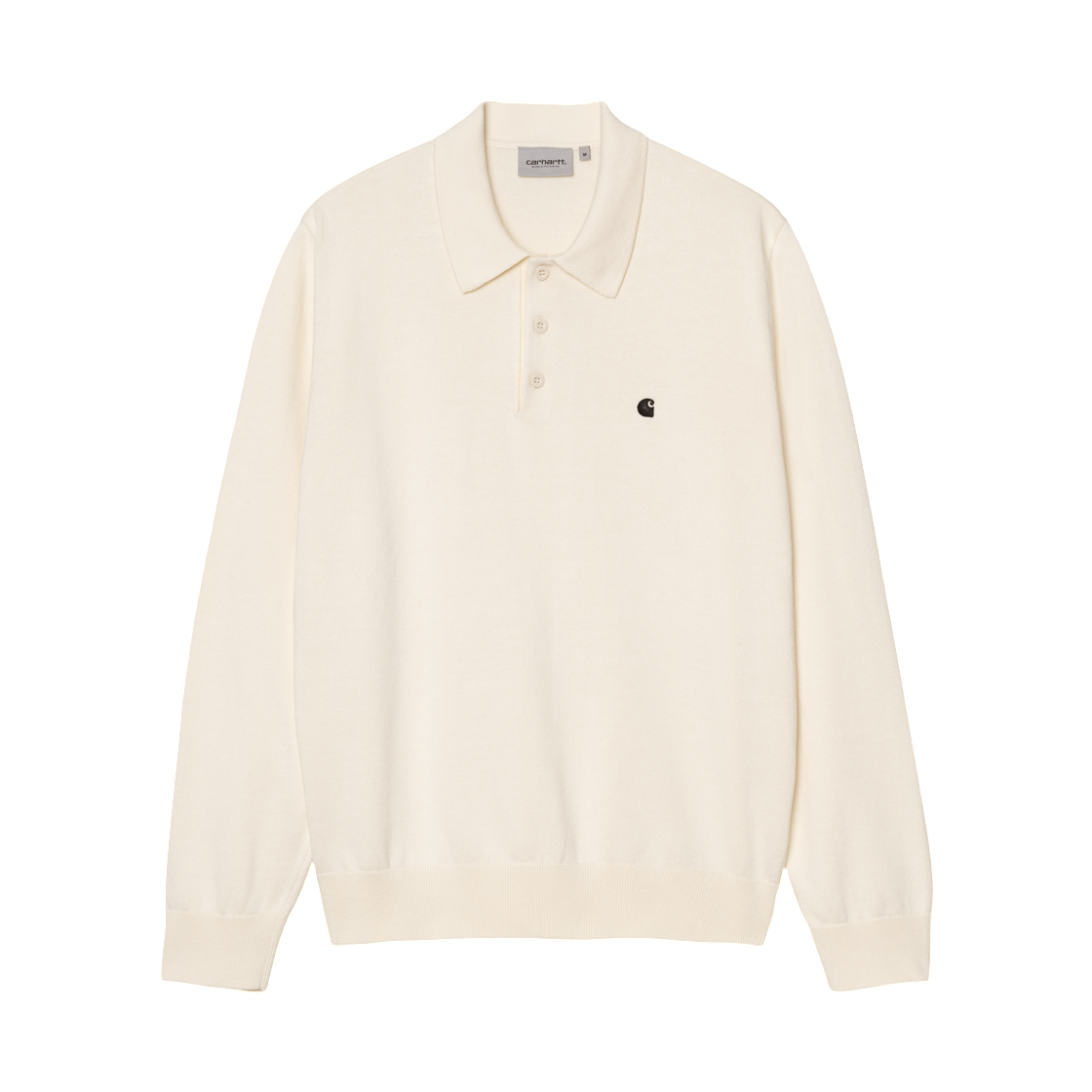 I036162-3OM-XX Carhartt WIP L/S Madison Polo Cinnerus Black