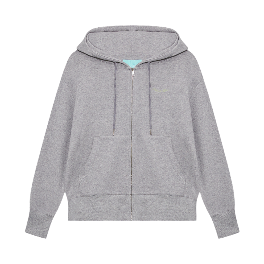 디스이즈파인 스탠다드 집업 후디 스포티프그레이