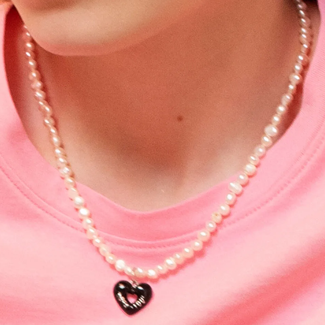 라츠유 캔디 팝 펄 네크리스 블랙(LOTS YOU Candy Pop Pearl Necklace Black) - 4