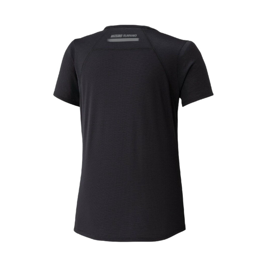 (W) 미즈노 드라이 에어로플로우 티셔츠 블랙((W) Mizuno Dry Aeroflow T-Shirt Black) - 2