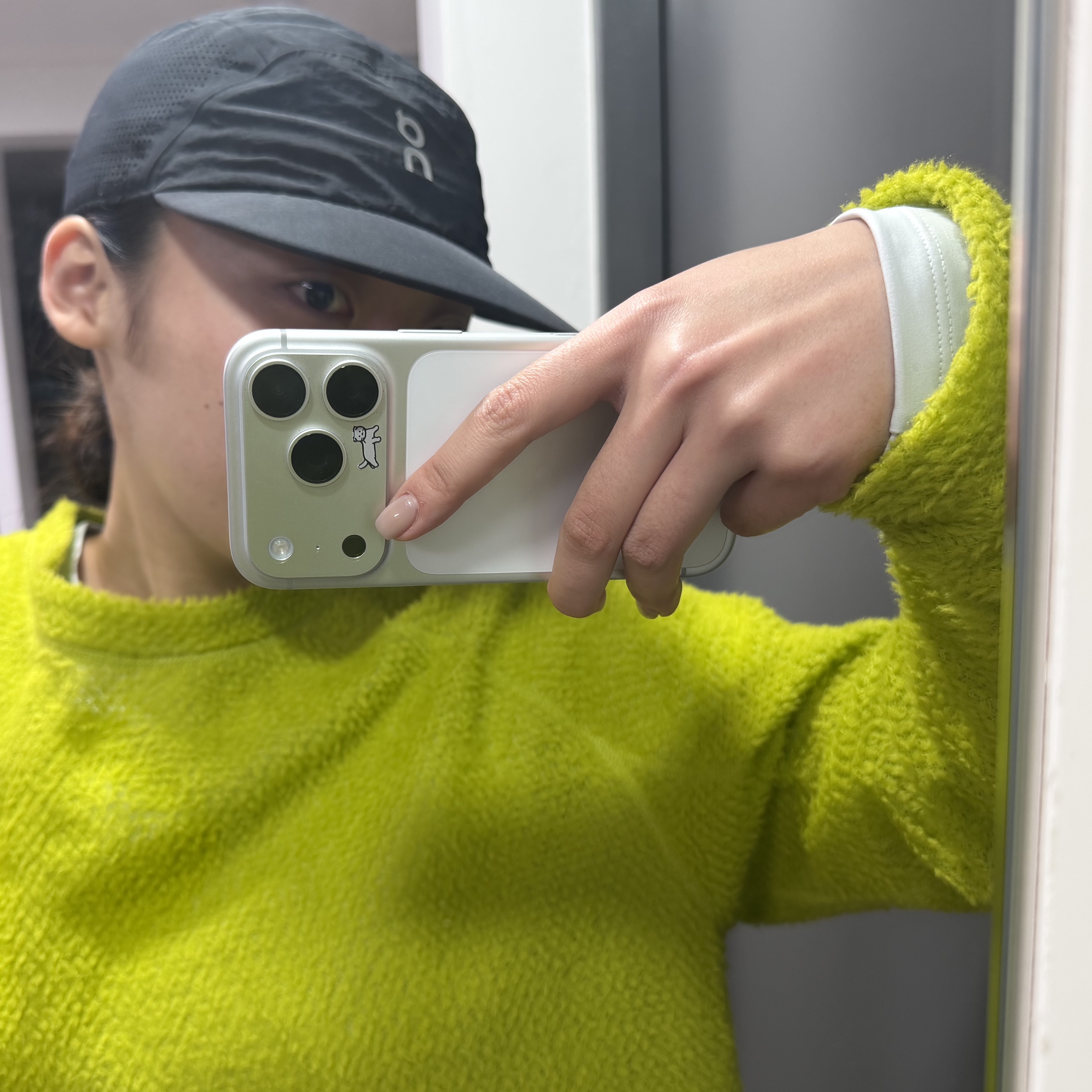 Satisfy FuzzFleece AD Long T-Shirt Grenoble Green 착용 스타일