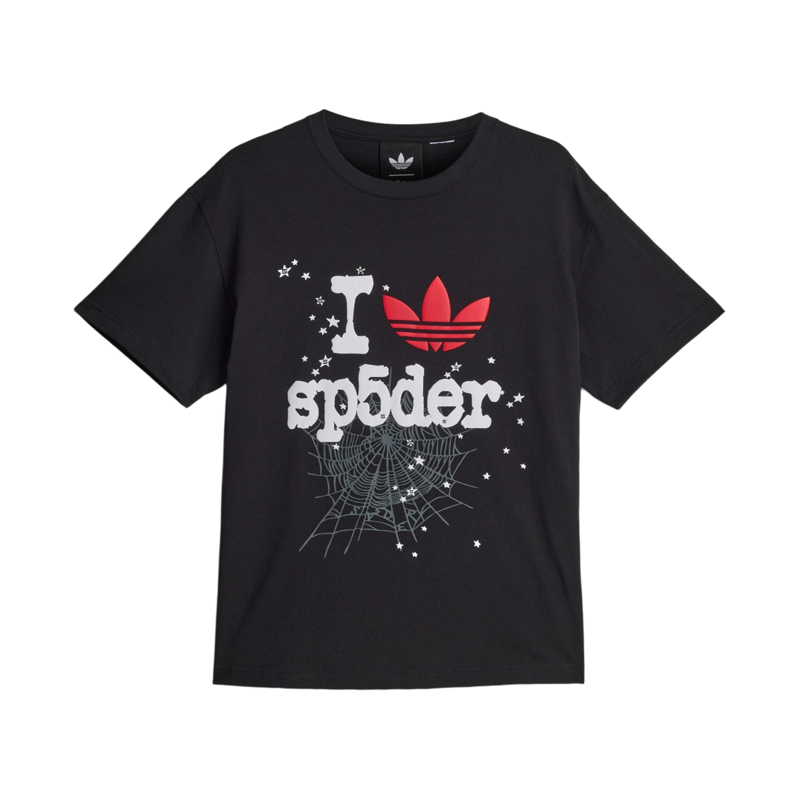아디다스 x 스파이더 티셔츠 블랙 - KR 사이즈(Adidas x Sp5der T-Shirt Black - KR Sizing) - 1