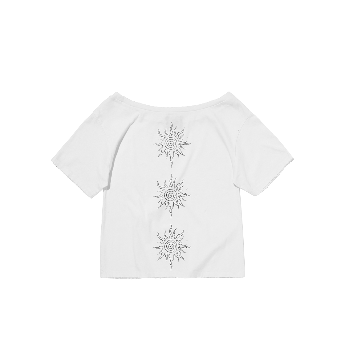 스웨이드 써니 원 숄더 티 화이트(Suade Sunny One Shoulder Tee White)