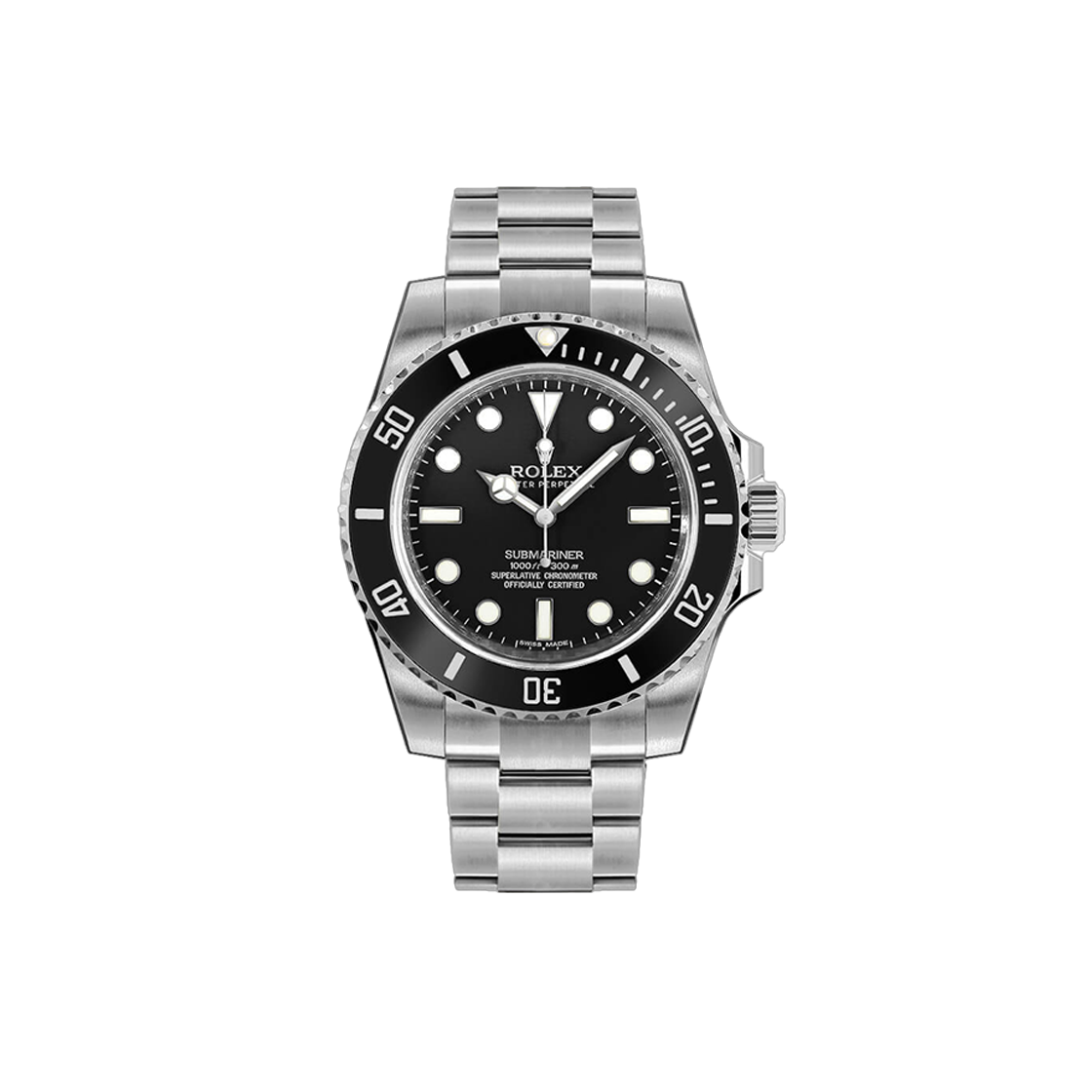 ITQS6UNRH6D5 Rolex Submariner No Date 40mm Black Dial Oyster No. 7259