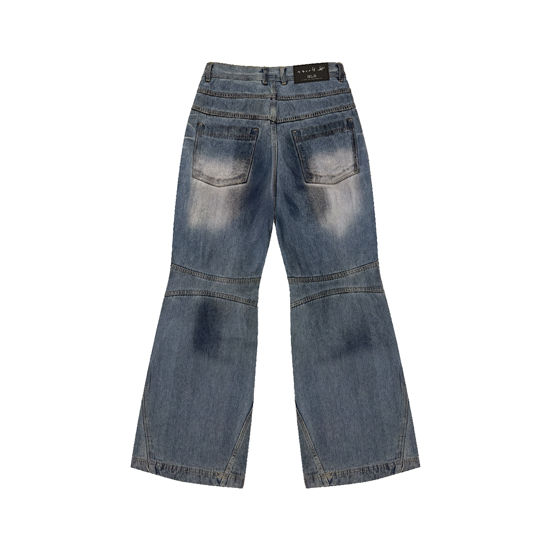 비엘알 더블 요크 오일 워시드 부츠컷 데님 팬츠(BLR Double Yoke Oil Washed Bootcut Denim Pants) - 2