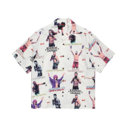 Wacko Maria x UFC S/S Hawaiian Shirt White