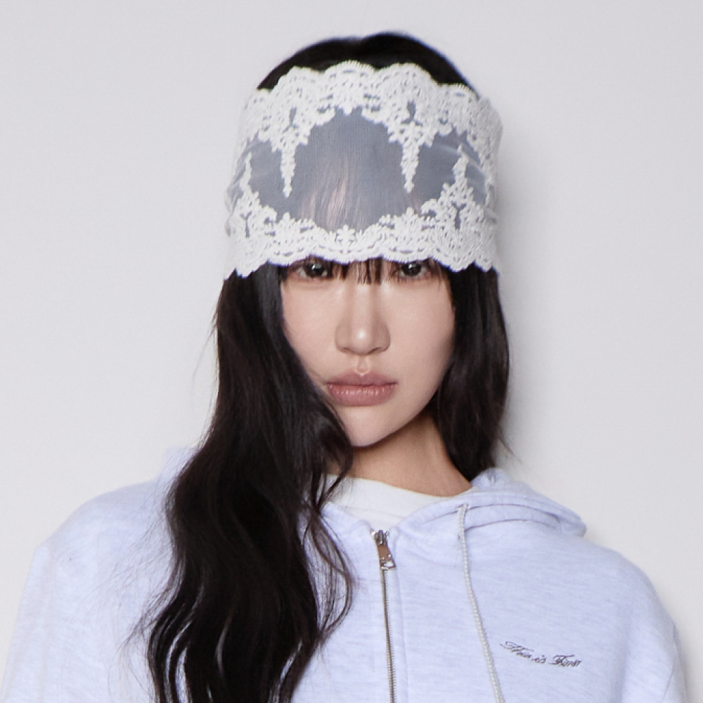 디스이즈파인 레이스 헤어 밴드 크림(THIS IS FINE Lace Hair Band Cream) - 2