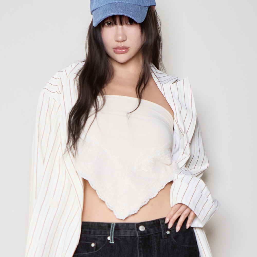 디스이즈파인 레이스드 스카프 크림(THIS IS FINE Laced Scarf Cream) - 2