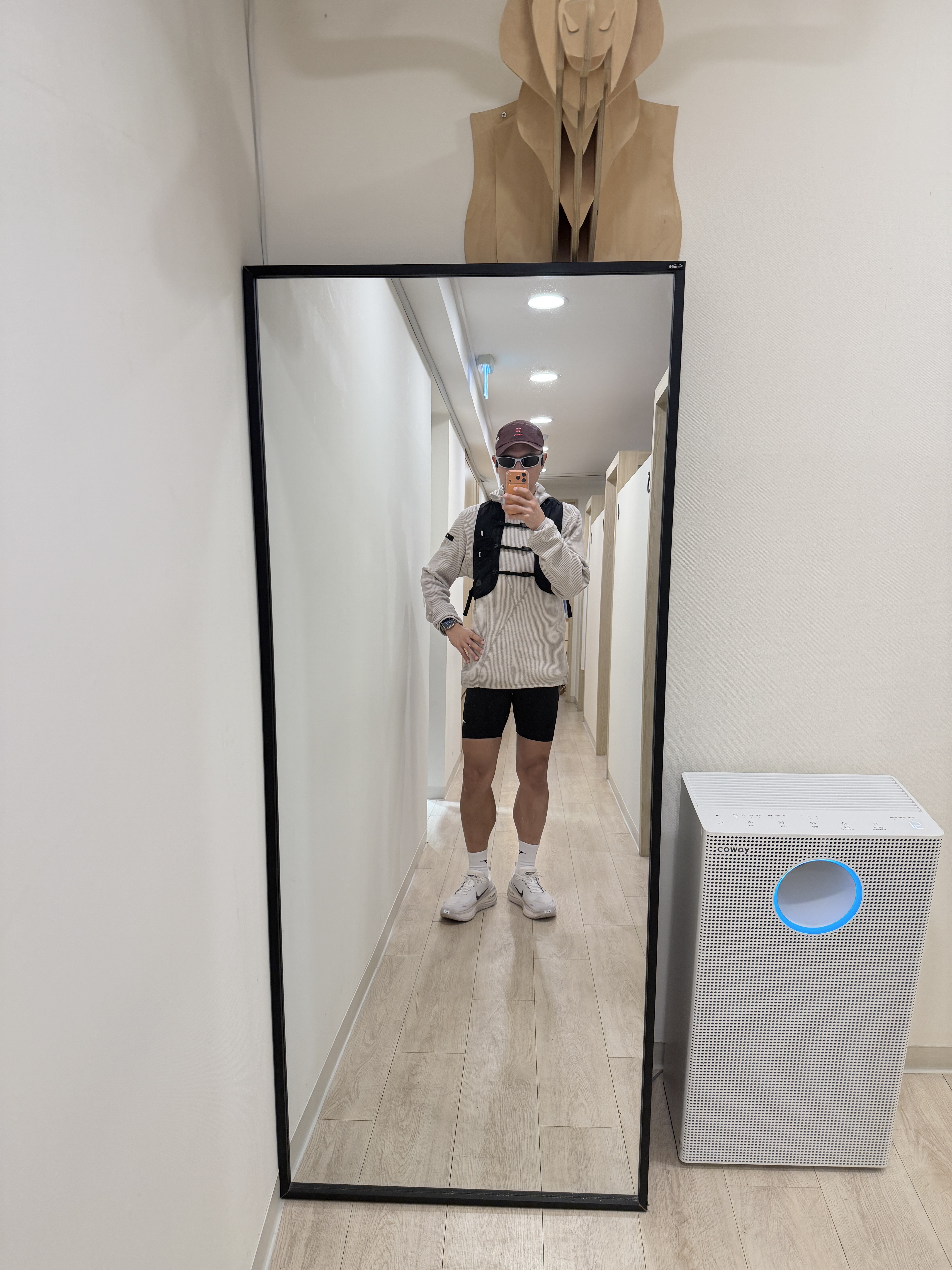 Nike Vomero Plus RUN Summit White Vast Grey, Nike Lava Loops Dri-Fit ADV Running Tights Black Anthracite - Asia 착용 스타일 - 2