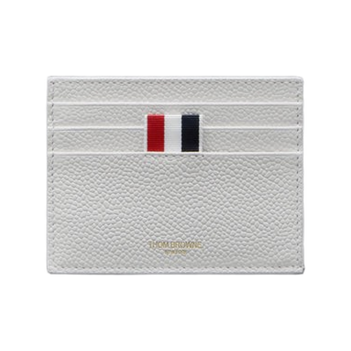 톰브라운 페블 그레인 노트 컴파트먼트 카드 홀더 화이트(Thom Browne Pebble Grain Note Compartment Card Holder White) - 1