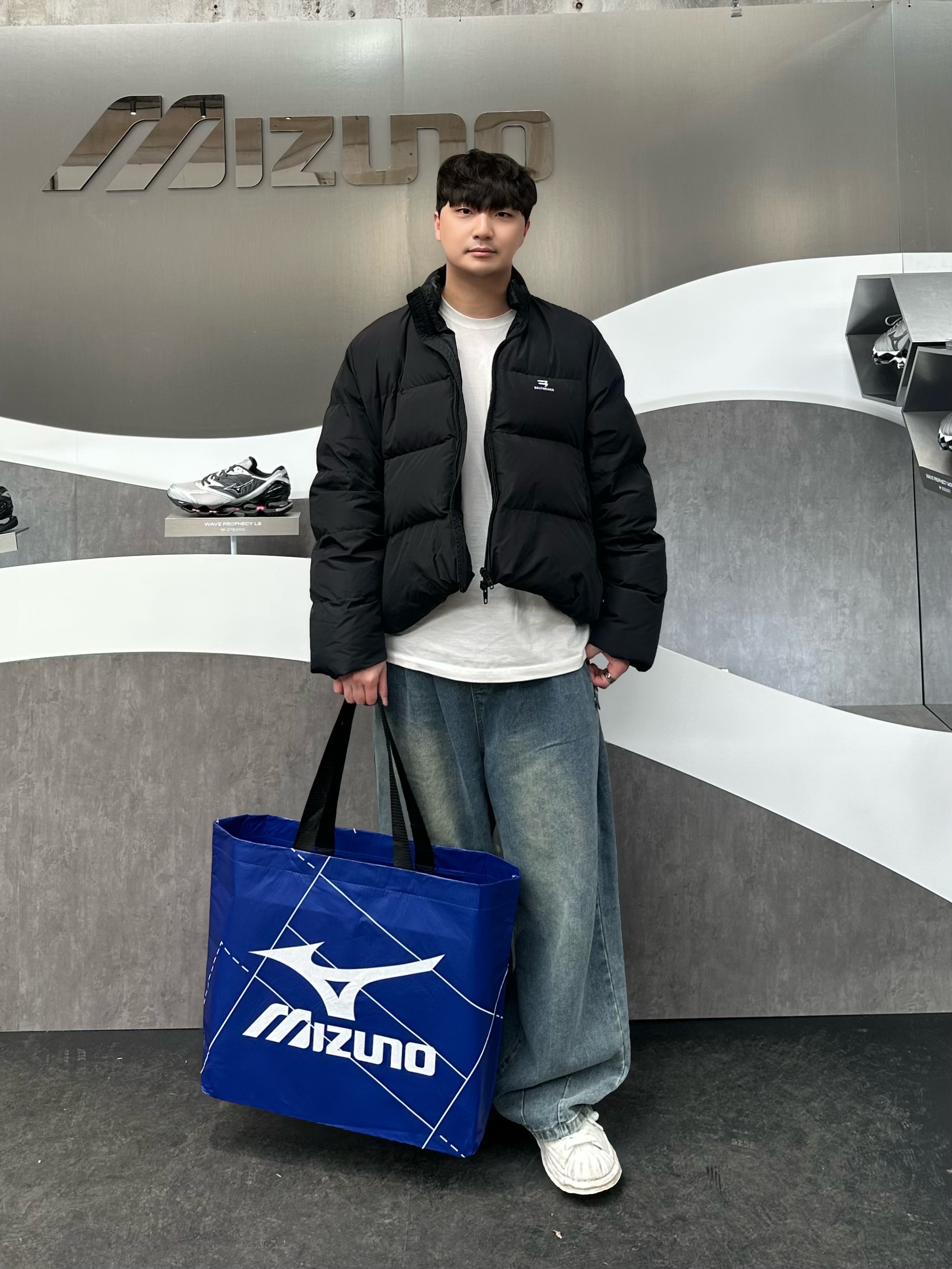 Mizuno Wave Prophecy Moc Black - 26SS 착용 스타일 - 1