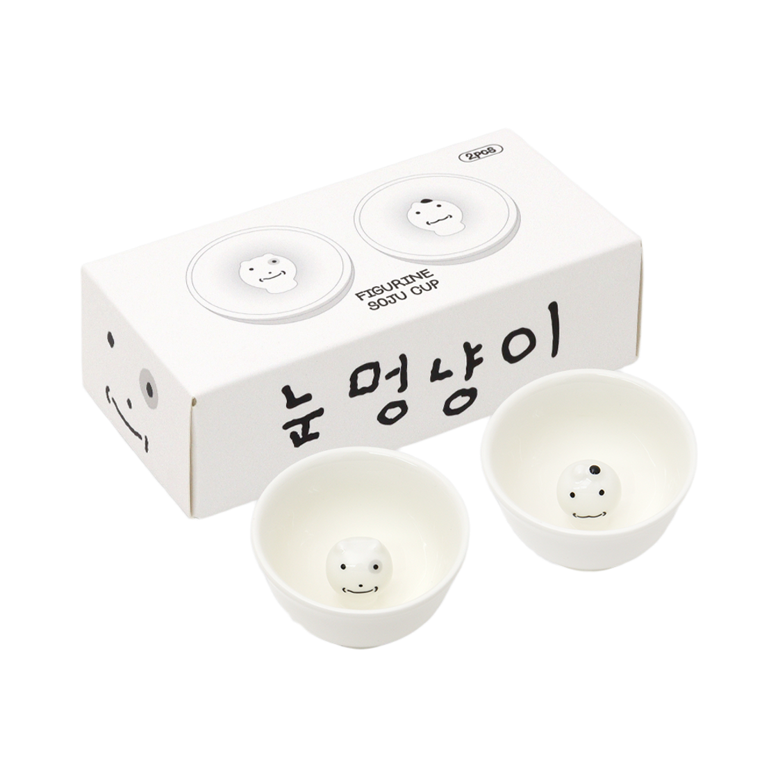 콜리 눈멍이 소주잔 2p 세트(Colley Nunmeongi Soju Cup)