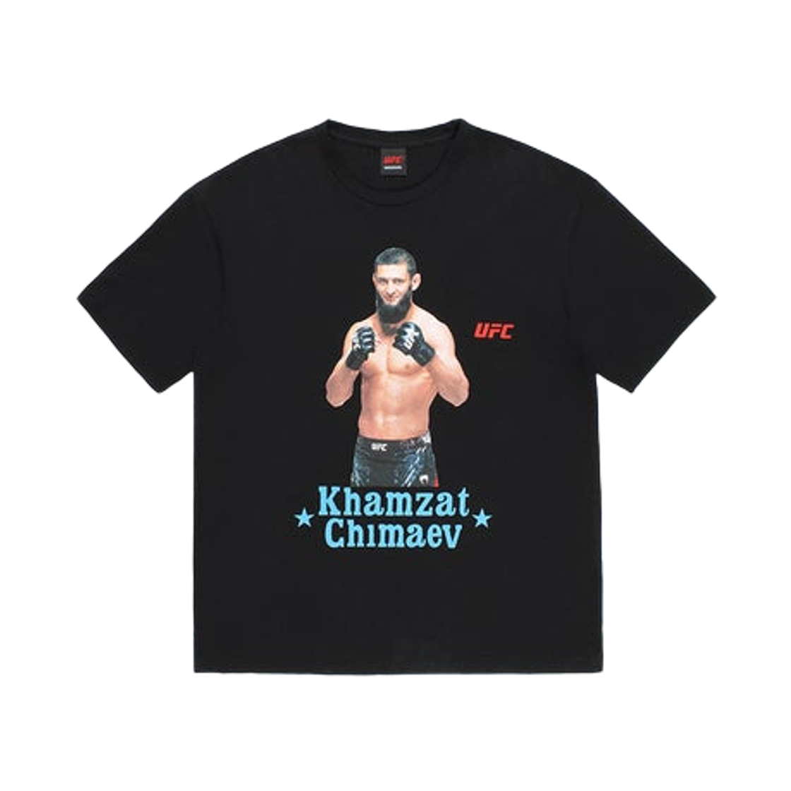 와코 마리아 x UFC 워시드 헤비 웨이트 크루넥 티셔츠 타입-2 블랙(Wacko Maria x UFC Washed Heavy Weight Crewneck T-Shirt Type-2 Black)