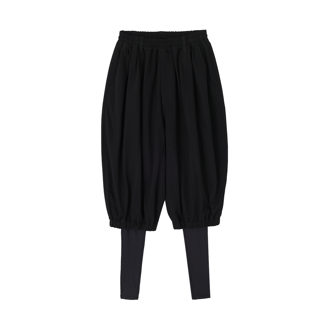 SI3PT734BK SONGZIO COLLECTION Bias Sarouel Sweat Pants Black
