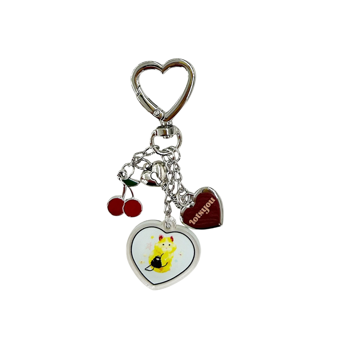 라츠유 X 크레용래빗 프루츠 아크릴 키링 옐로우(LOTS YOU X CRAYON RABBIT_Fruits Acrylic Keyring Yellow)