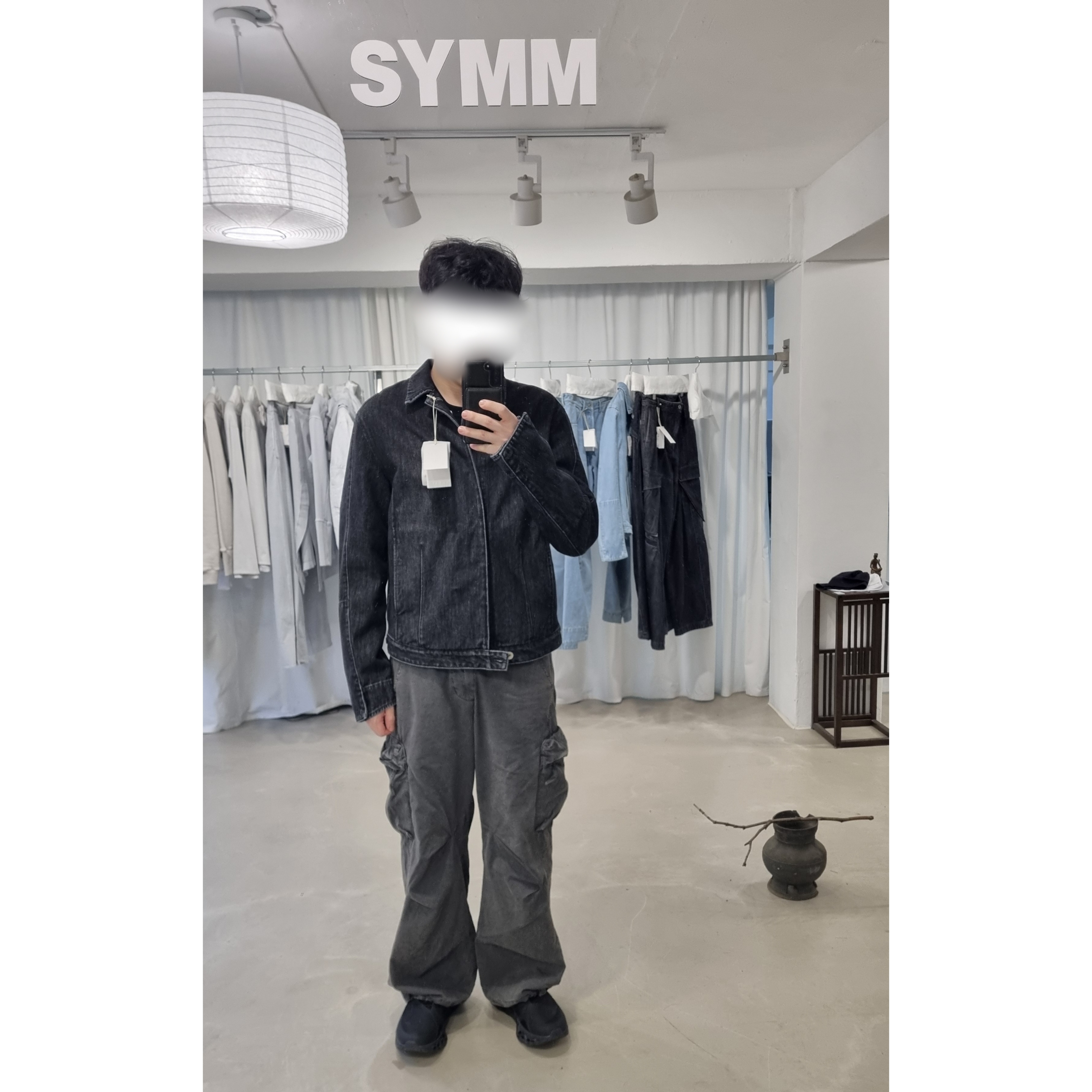 On Running x Post Archive Faction (Paf) Cloudmonster 2 Black Magnet 착용 스타일 - 1