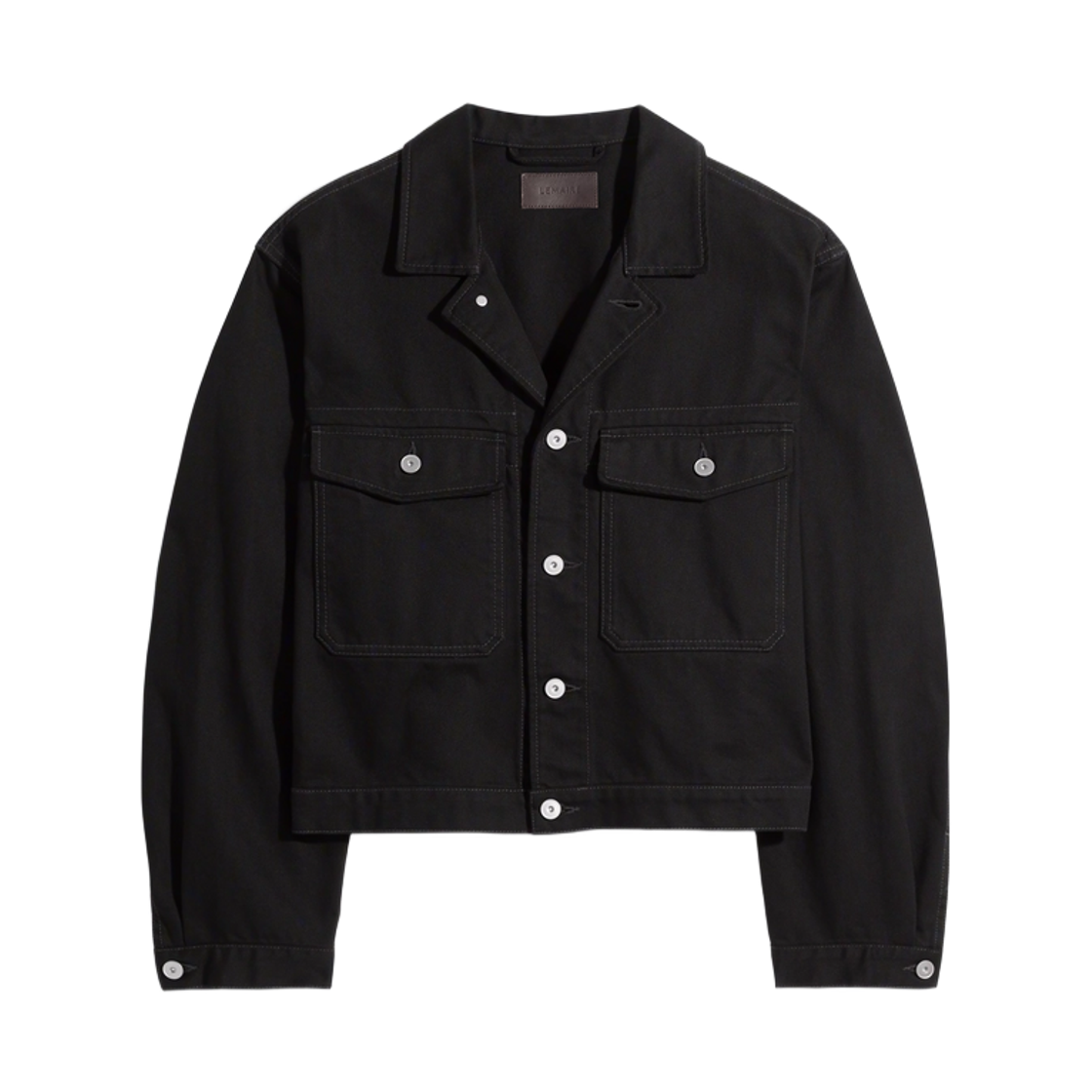 르메르 데님 트러커 자켓 블랙(Lemaire Denim Trucker Jacket Black) - 1