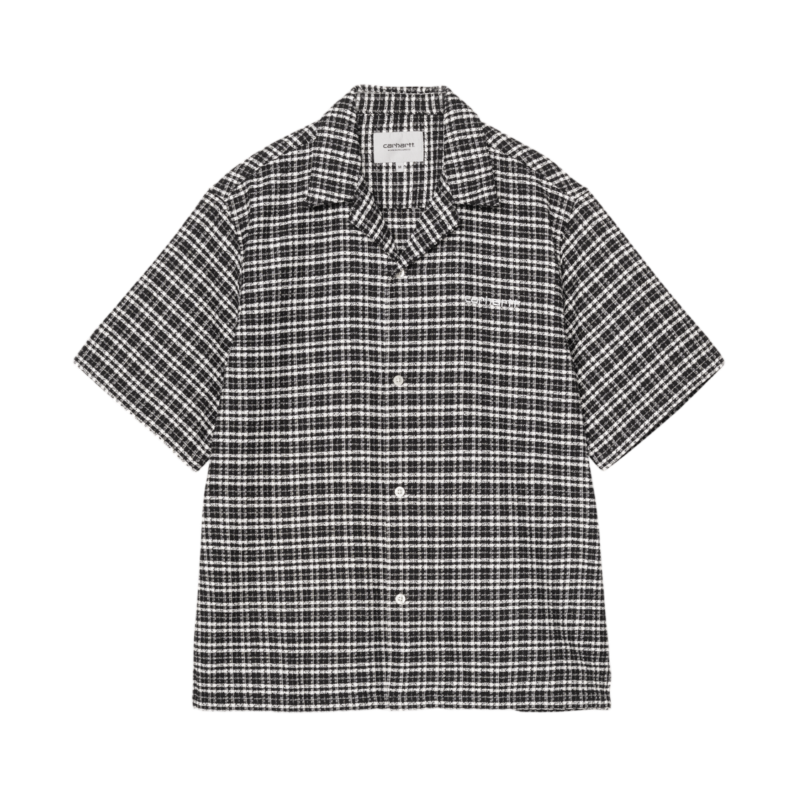 I036194-3JO-XX Carhartt WIP S/S Kander Shirt Kander Check Black