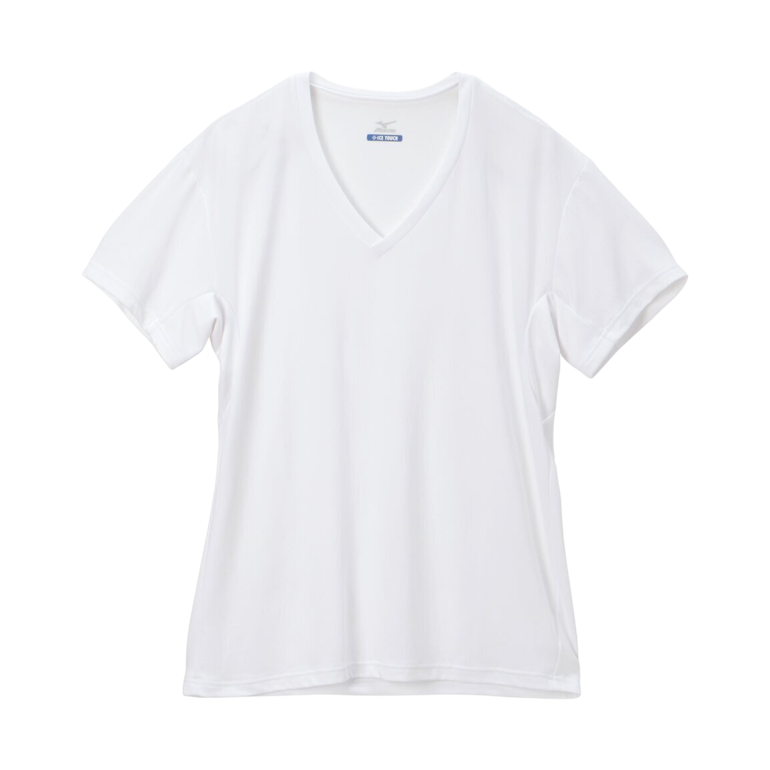 C2JAC11201 Mizuno Premier Cool Inner Ice Touch V-Neck Short Sleeve Shirt White