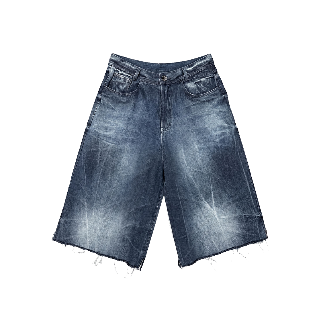 비엘알 더티 오일 워싱 버뮤다 데님 팬츠(BLR Dirty Oil Washing Bermuda Denim Pants)