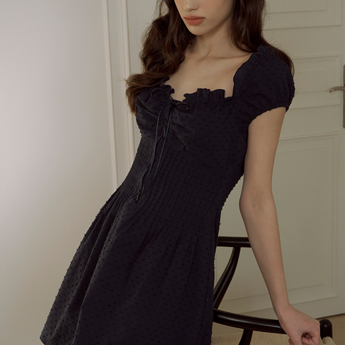 라츠유 피오나 드레스 네이비(LOTS YOU Fiona Dress Navy) - 3