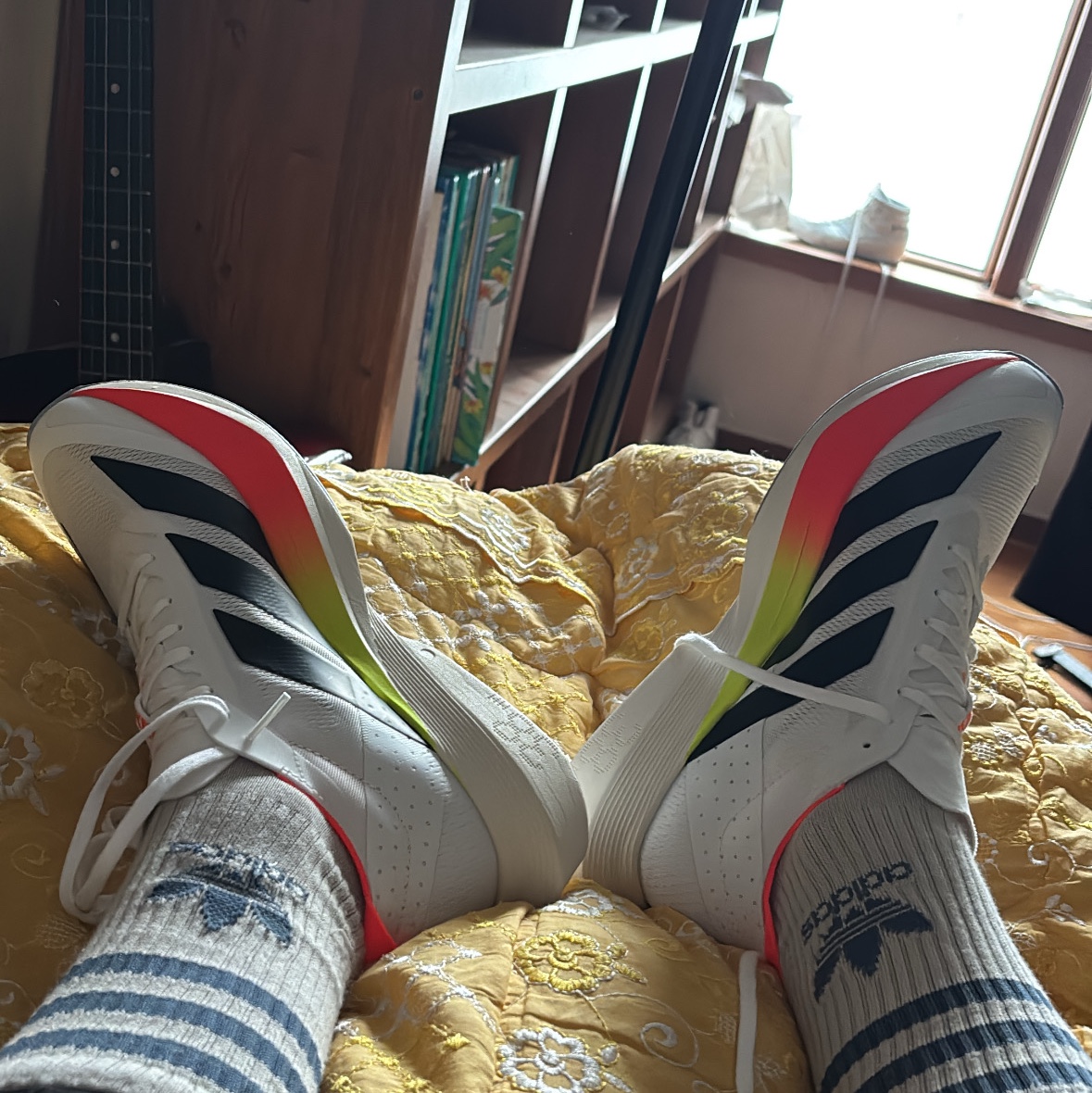 Adidas Adizero Drive RC Cloud White Core Black 착용 스타일 - 2