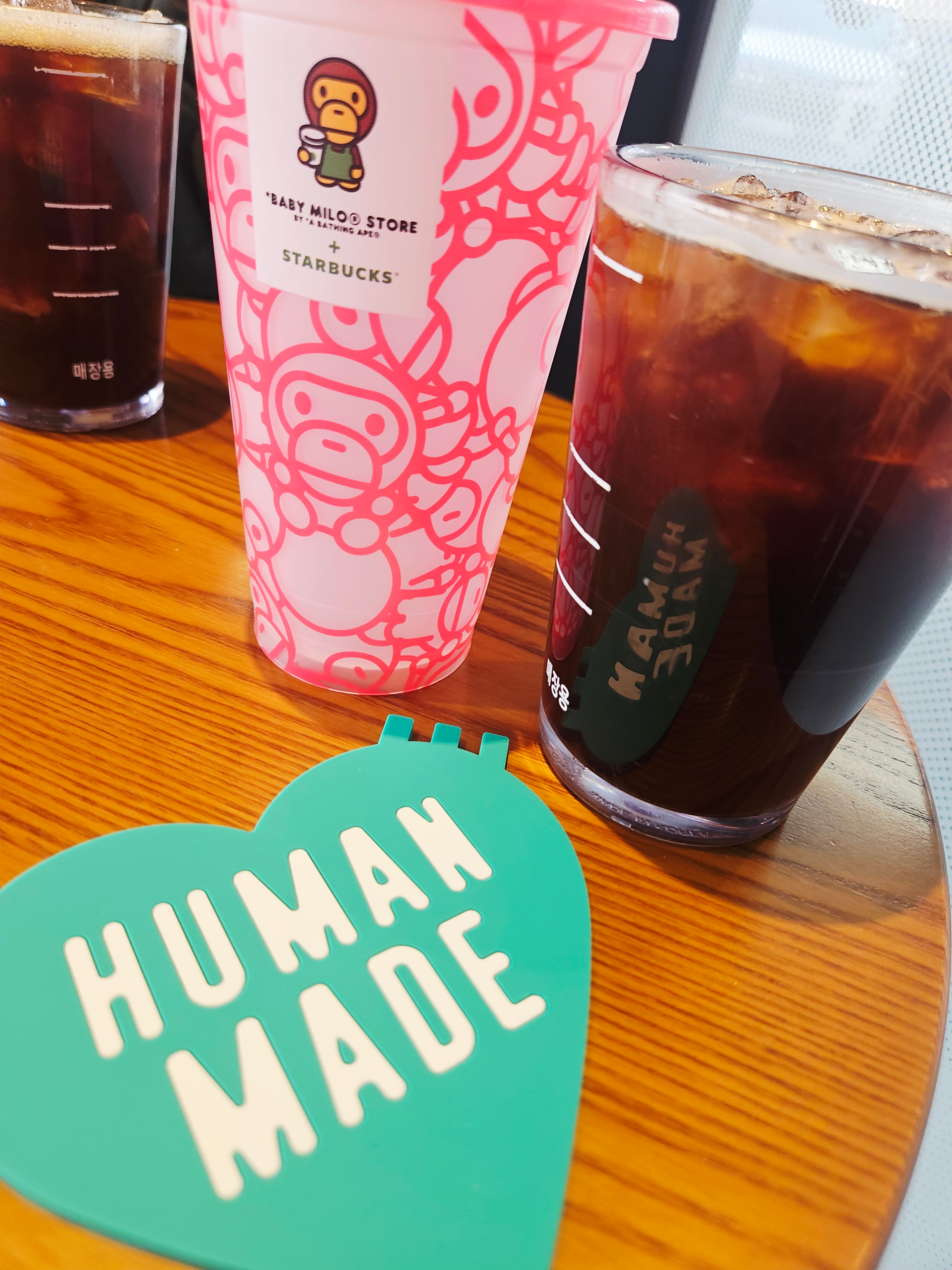 Human Made Heart Rubber Coaster Green 착용 스타일 - 3