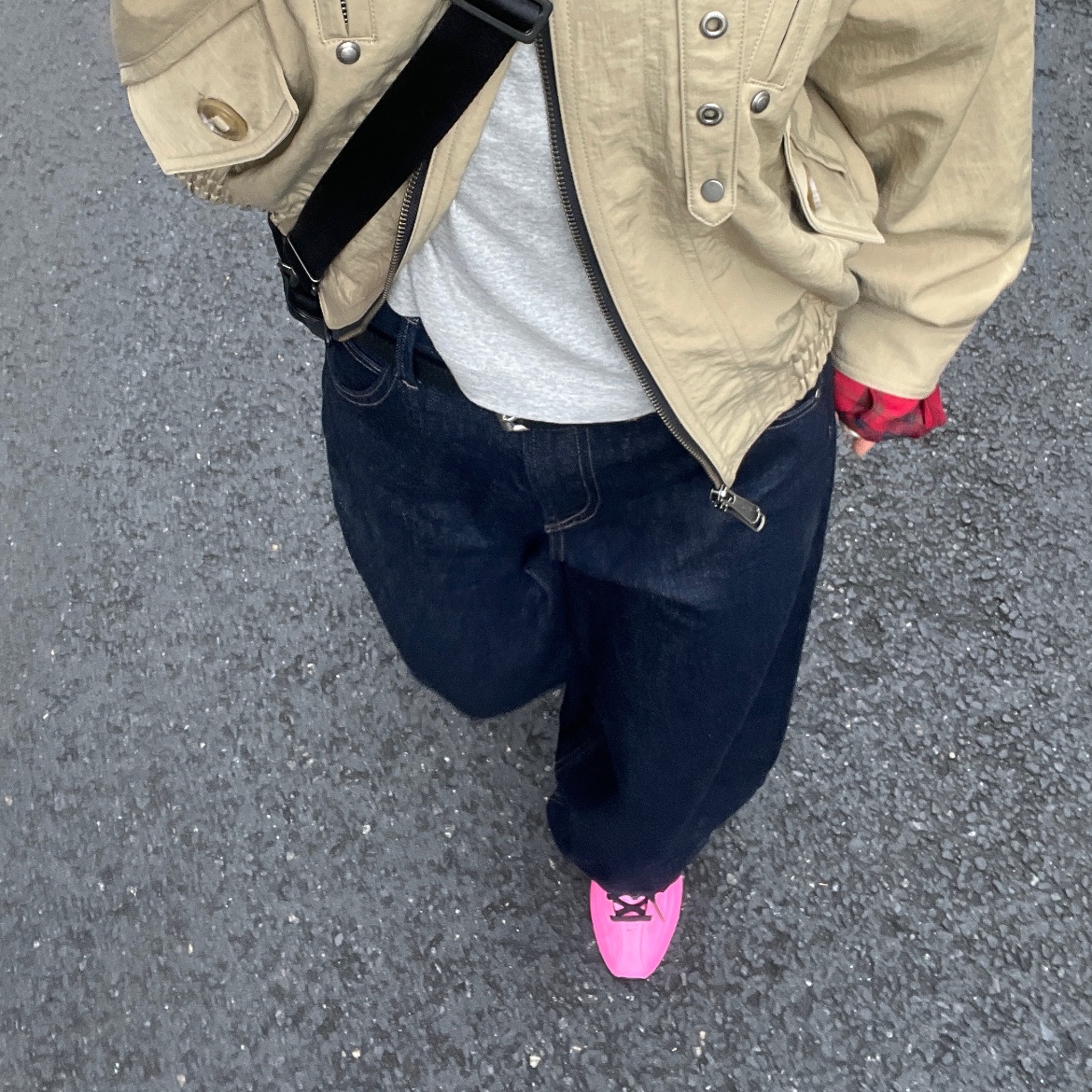 (W) Nike Shox Z Pinksicle Black 착용 스타일 - 2