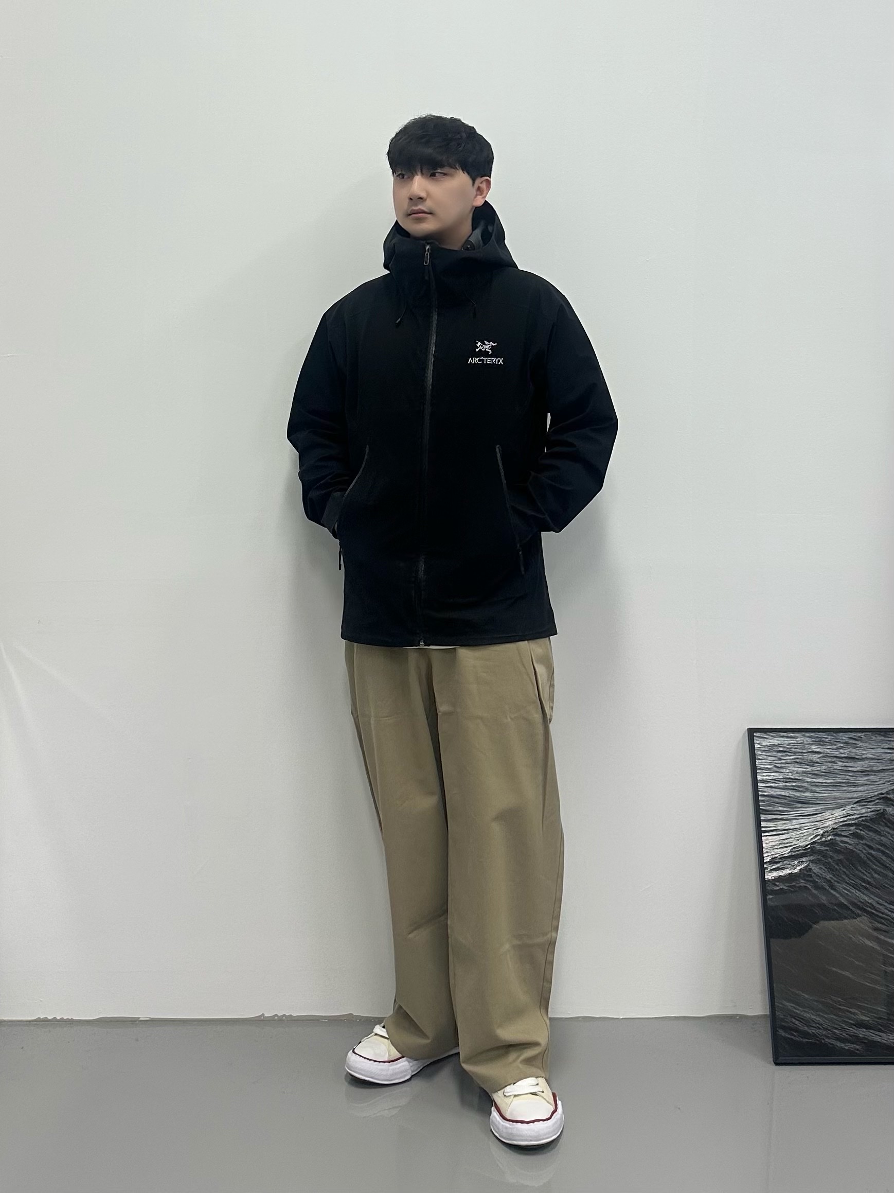 Maison Mihara Yasuhiro Peterson OG Sole Canvas Low-top Sneakers Natural 착용 스타일 - 1