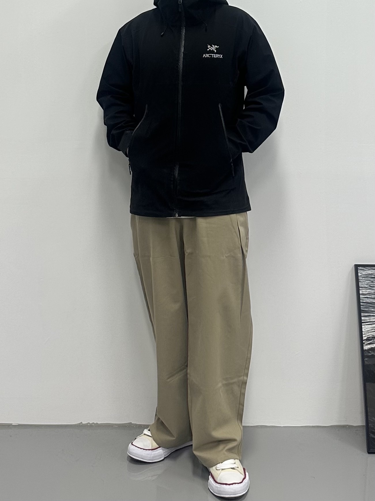 Maison Mihara Yasuhiro Peterson OG Sole Canvas Low-top Sneakers Natural 착용 스타일 - 2