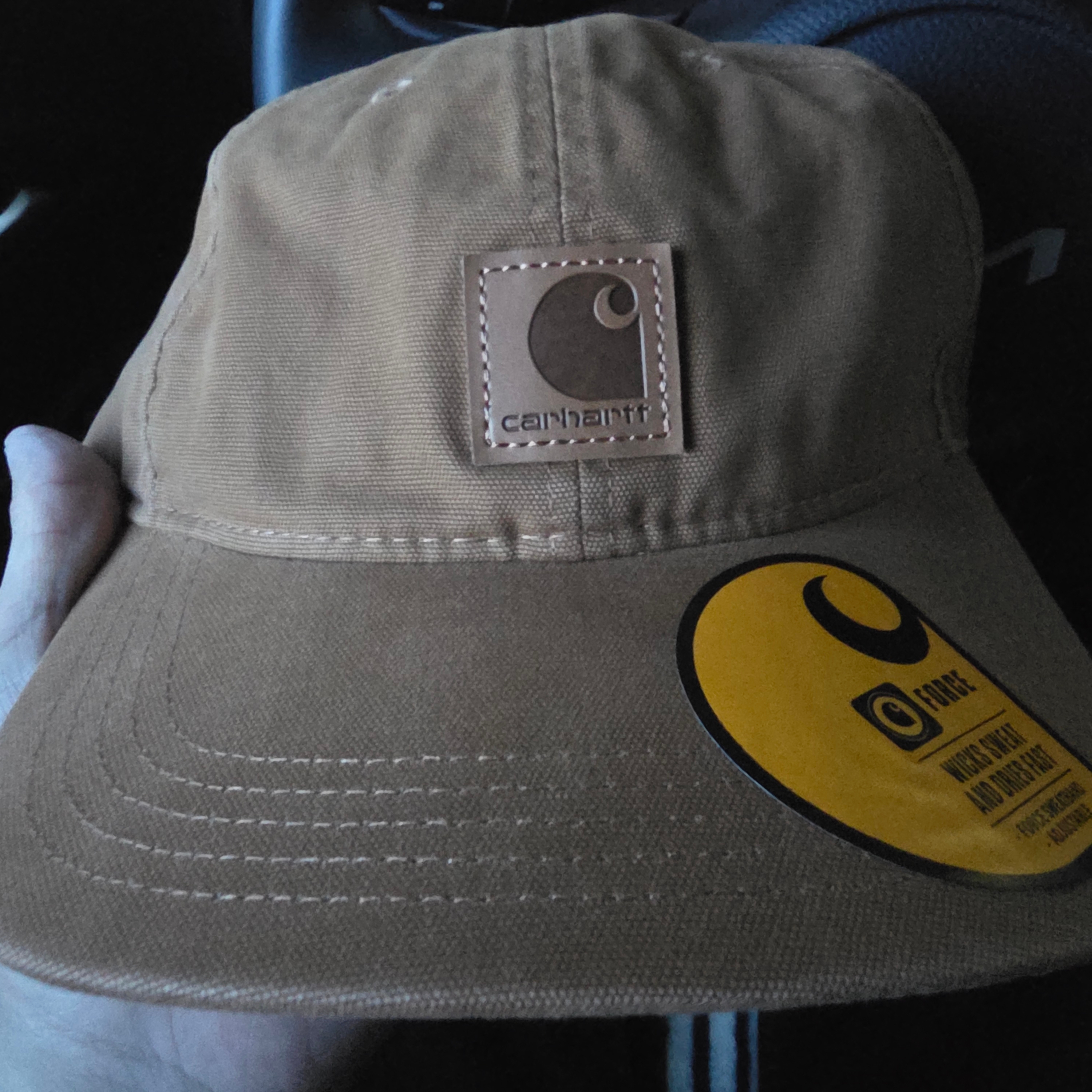 Carhartt Canvas Cap Carhartt Brown 착용 스타일 - 2