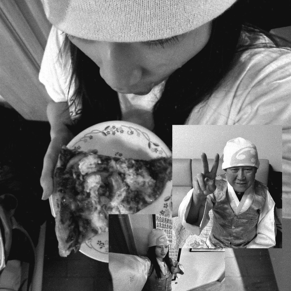 Sansan Gear Logo Beanie Light Grey_26SS 착용 스타일 - 1