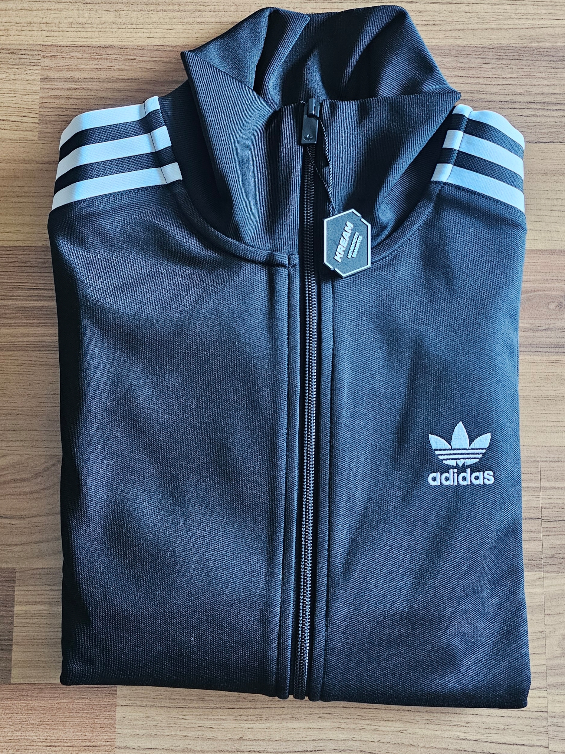 Adidas Adicolor Classic Beckenbauer Track Top Black - KR Sizing 착용 스타일 - 1