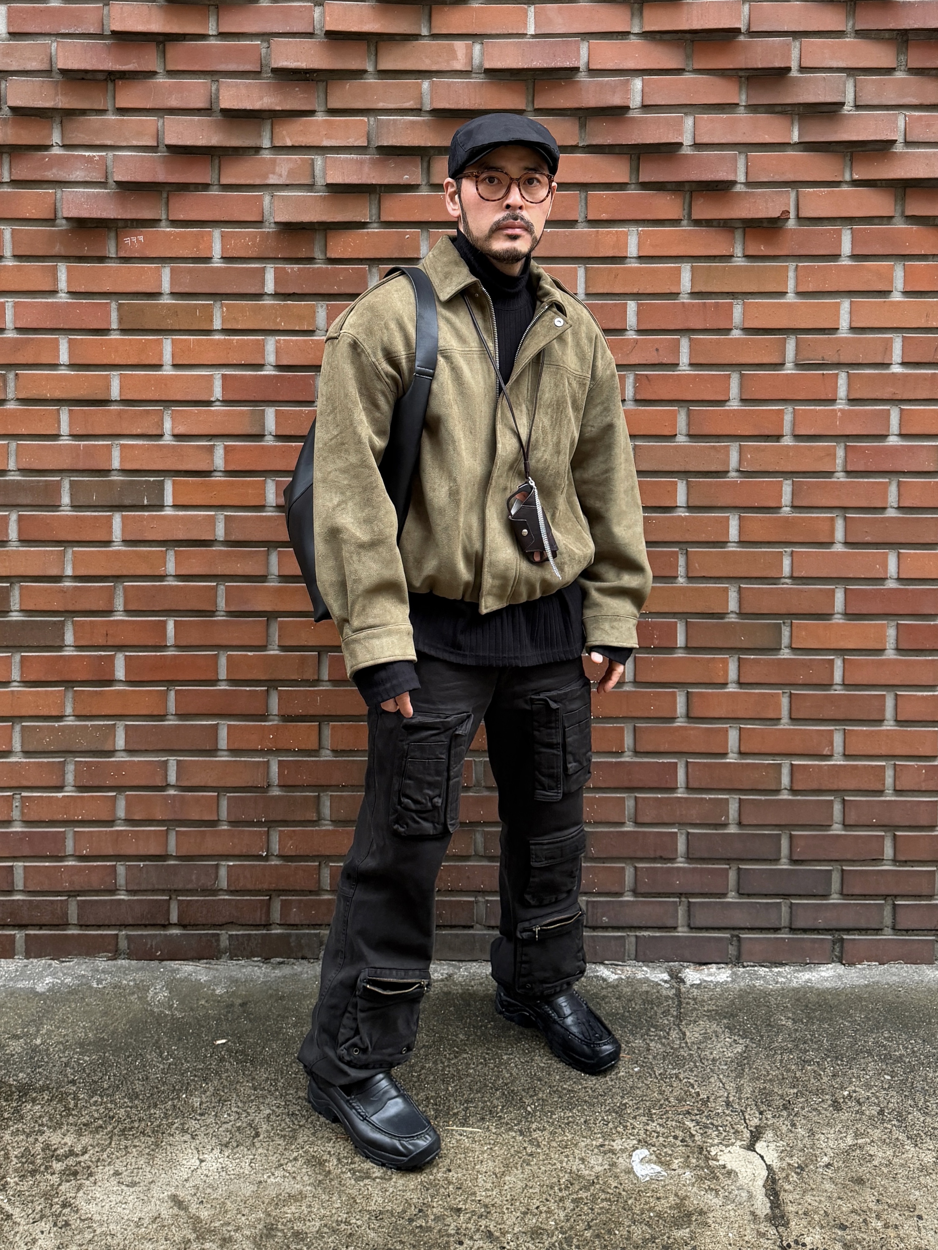 Undermycar Alghul Vintage Tactic Cargo Pants After Dark - 23SS 착용 스타일 - 4