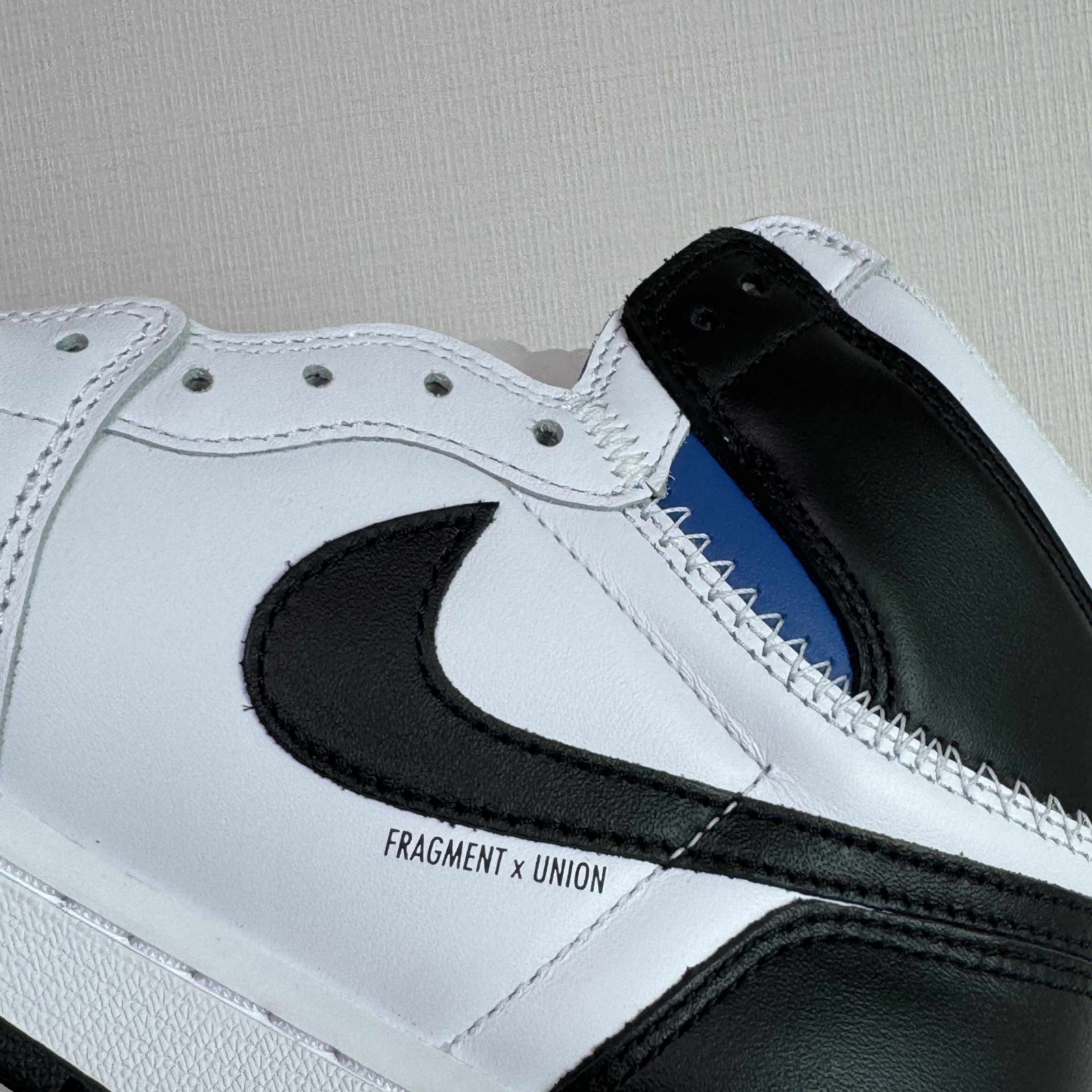 Jordan 1 x Fragment x Union LA High OG SP White Black 착용 스타일