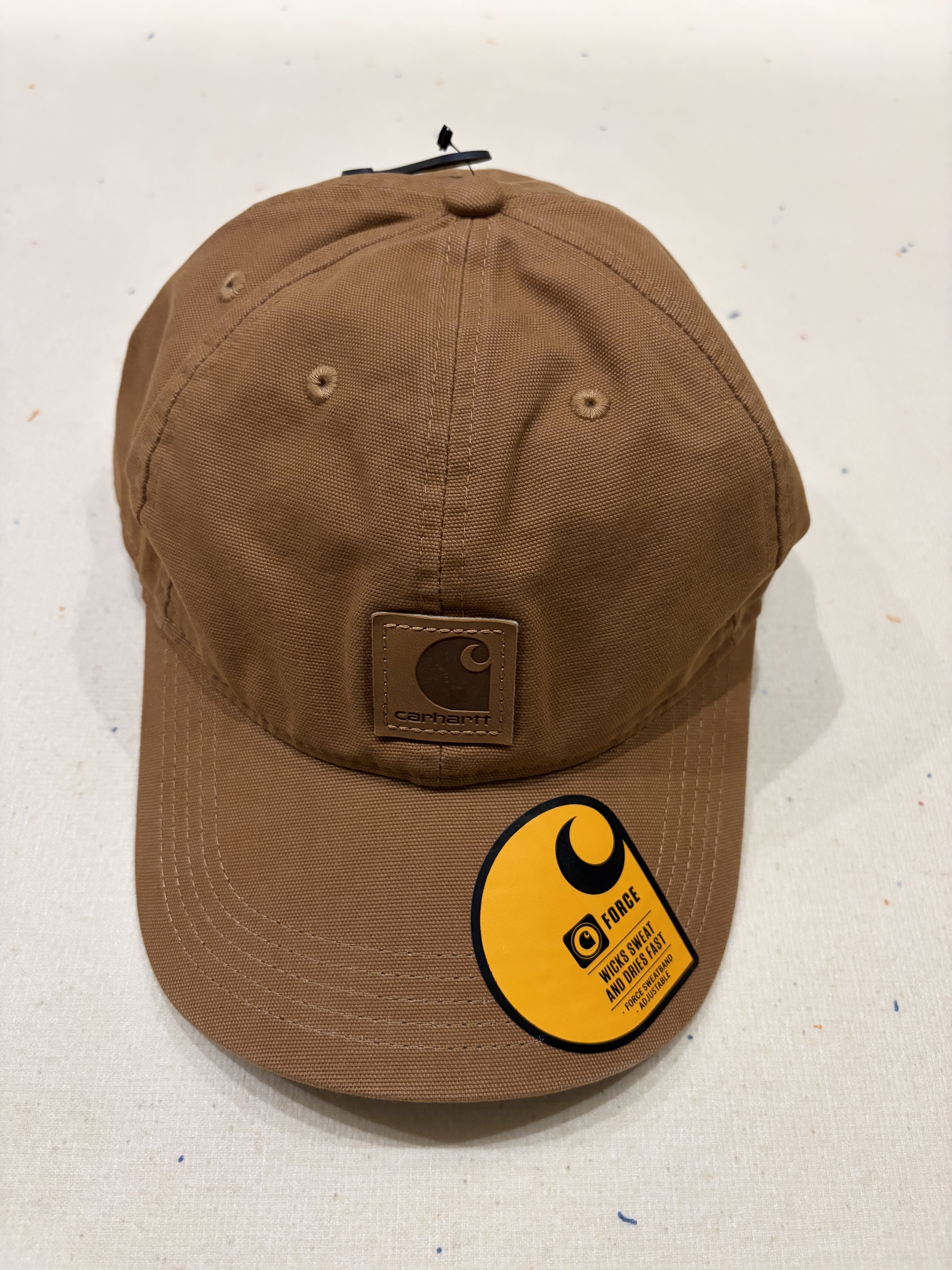 Carhartt Canvas Cap Carhartt Brown 착용 스타일