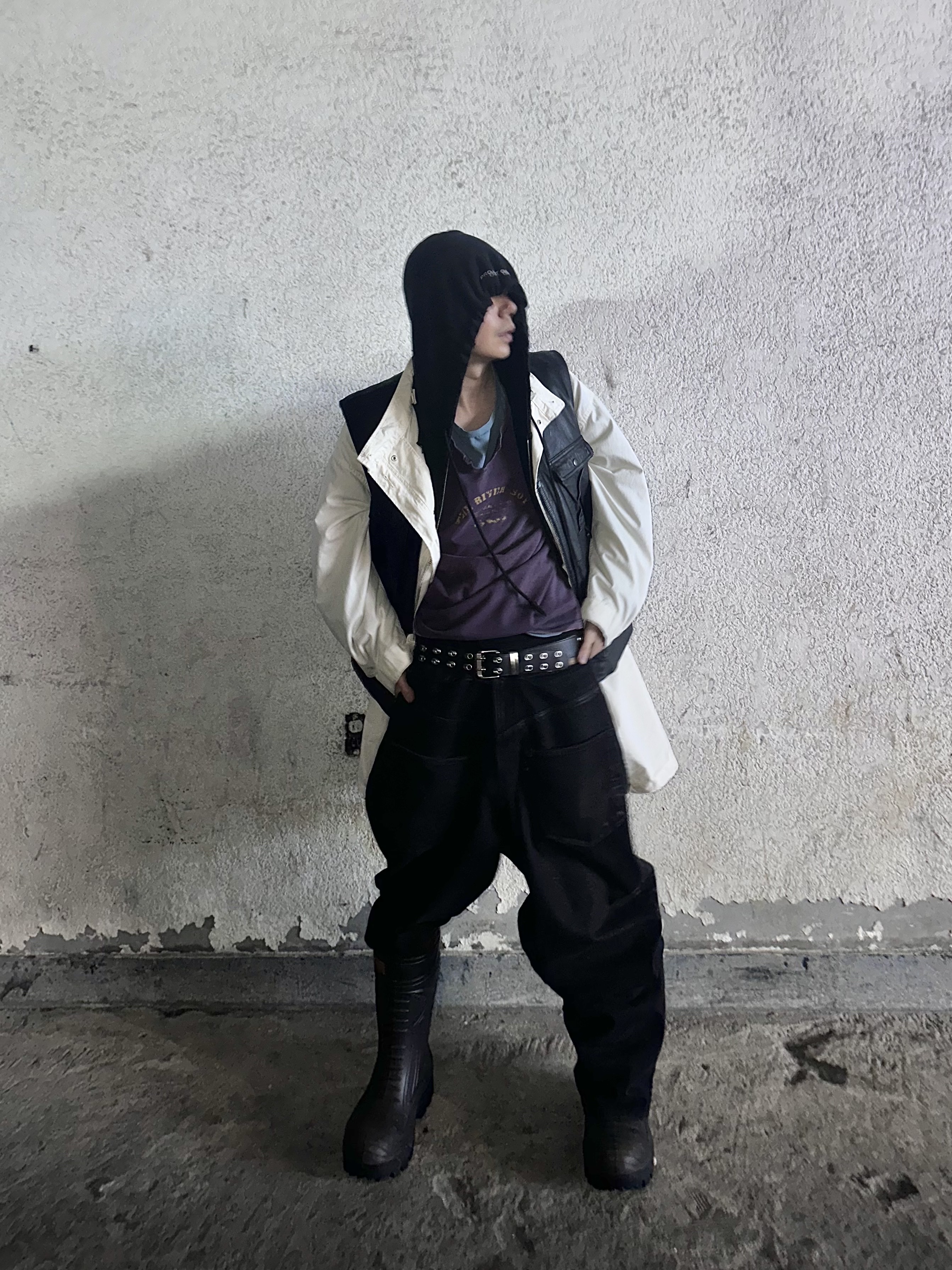 トップス Project G/R Distressed Layer Zip Hoodie Project G/R Distressed Layer Zip Hoodie G⁄R | Project #그레일즈