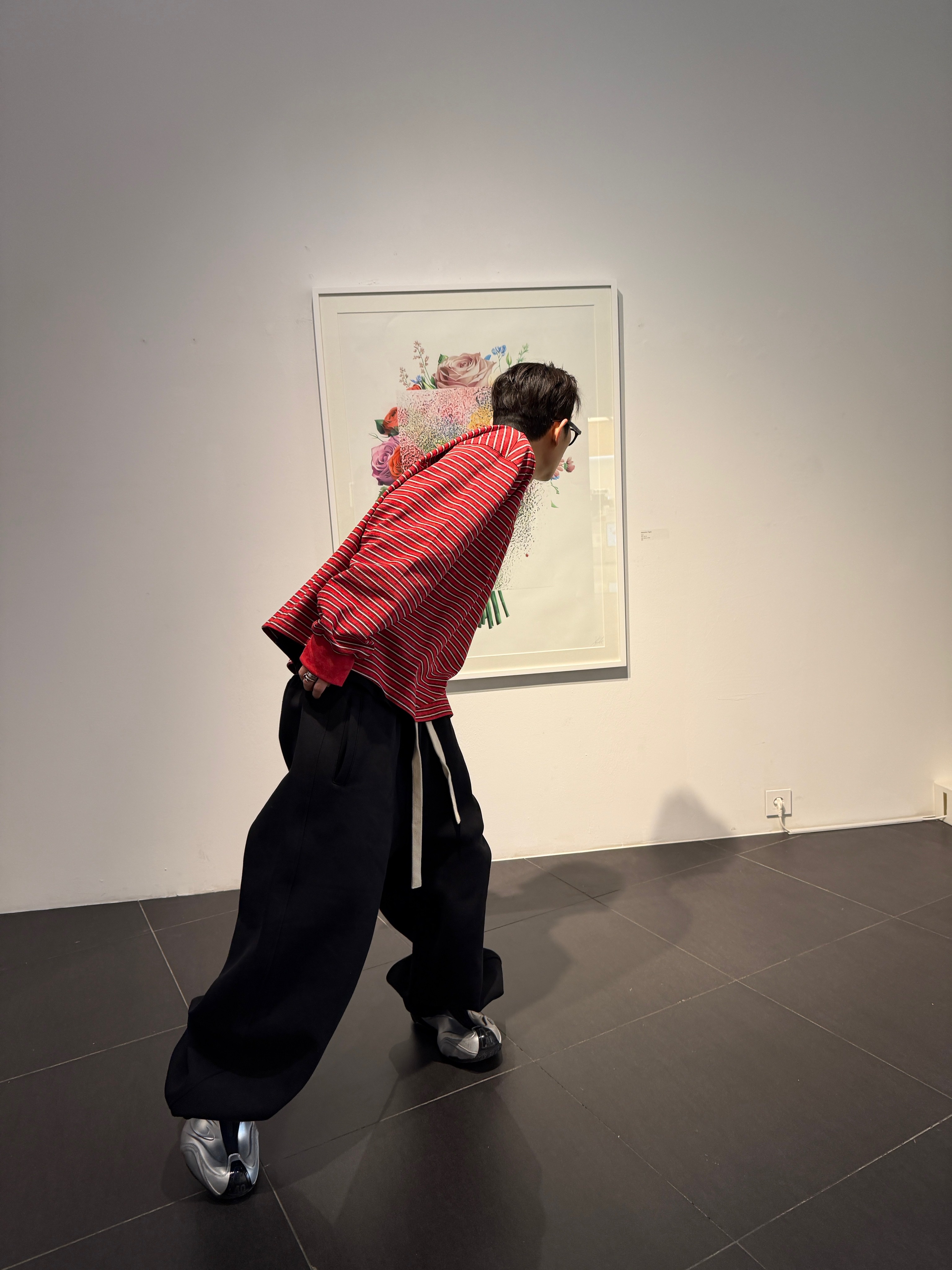 Nonnod Scuba Pajama Pants Black, Nonnod Scuba Zip Hoodie Black 착용 스타일 - 9