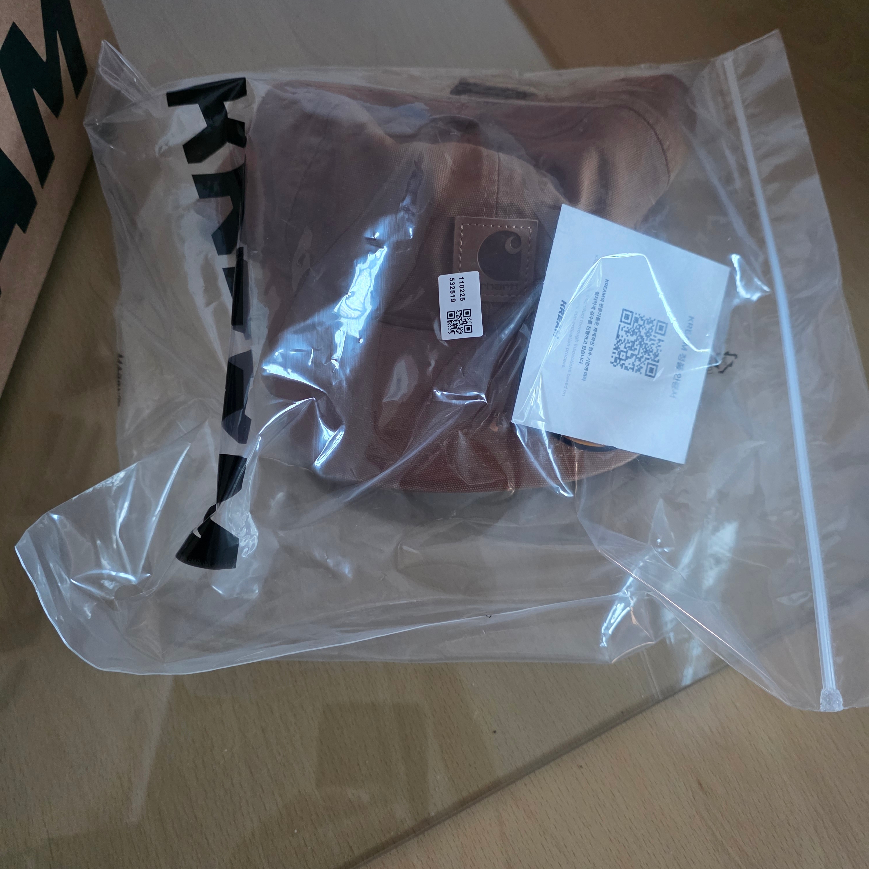 Carhartt Canvas Cap Carhartt Brown 착용 스타일 - 1