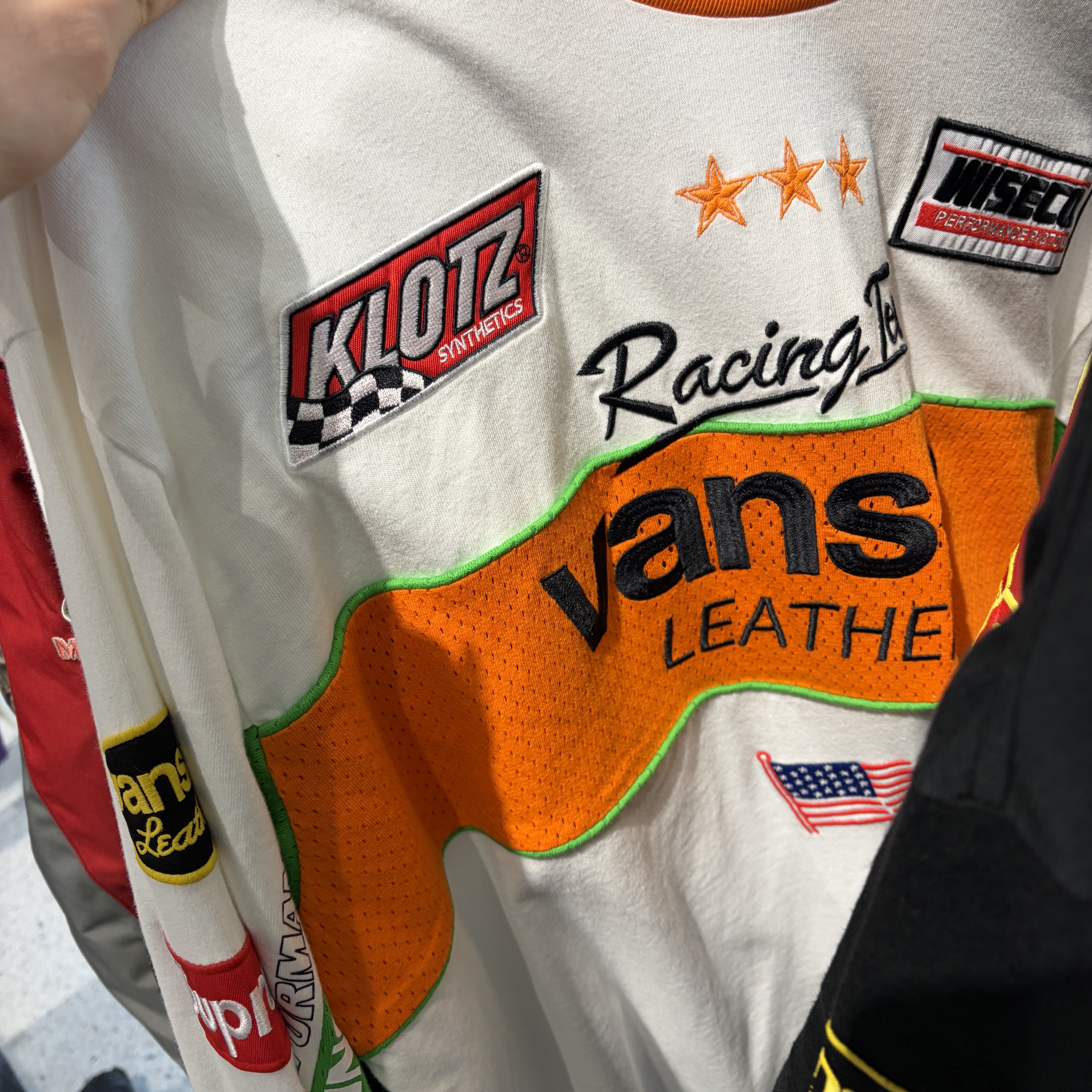 Supreme x Vanson Leathers L/S Top White - 26SS 착용 스타일