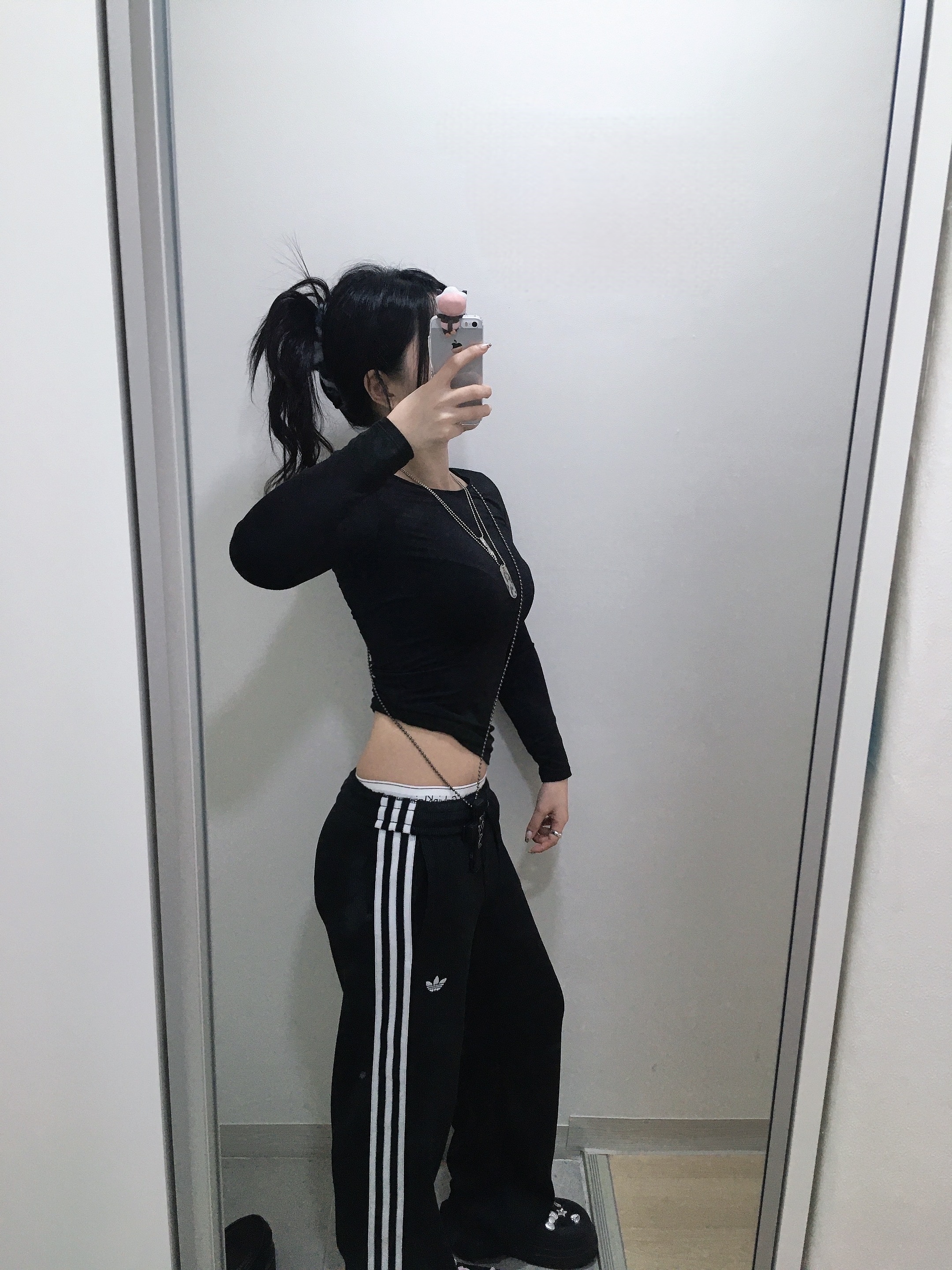 (W) Adidas Originals Firebird Loose Track Pants Black - KR Sizing, Calvin Klein Microfiber 3-pack Boxer Briefs Black 착용 스타일