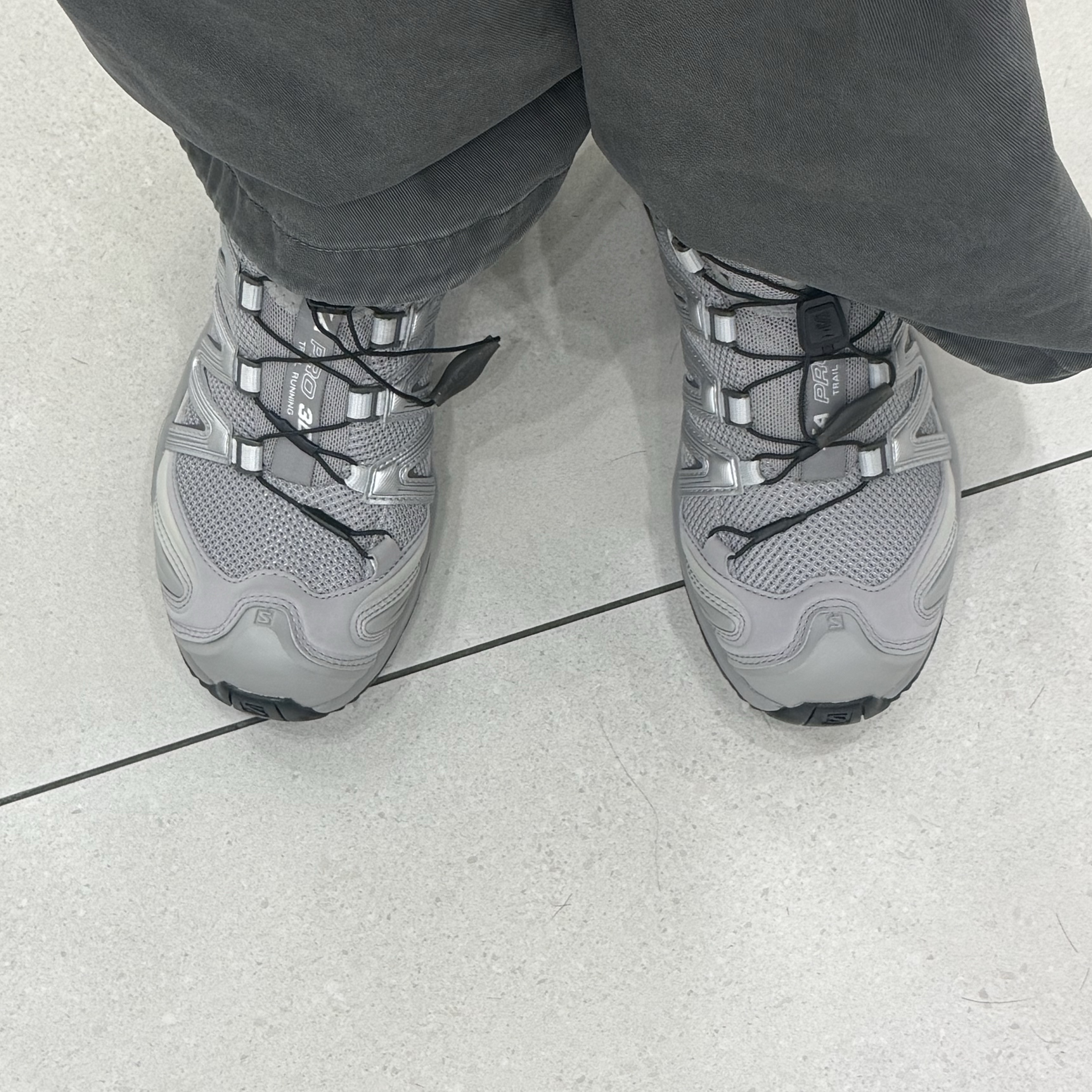 Salomon XA Pro 3D Alloy Silver 착용 스타일 - 2