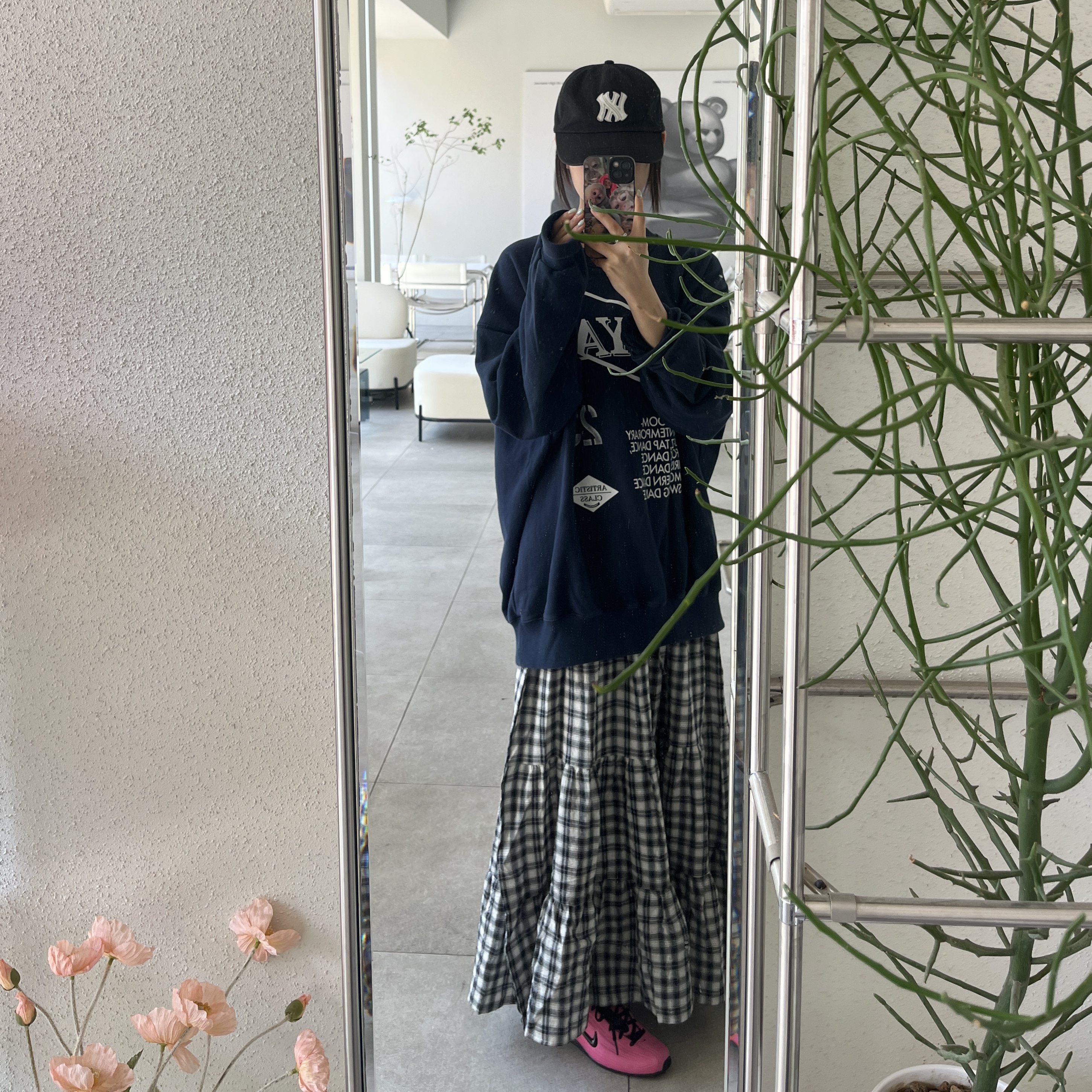 (W) Nike Shox Z Pinksicle Black 착용 스타일 - 3