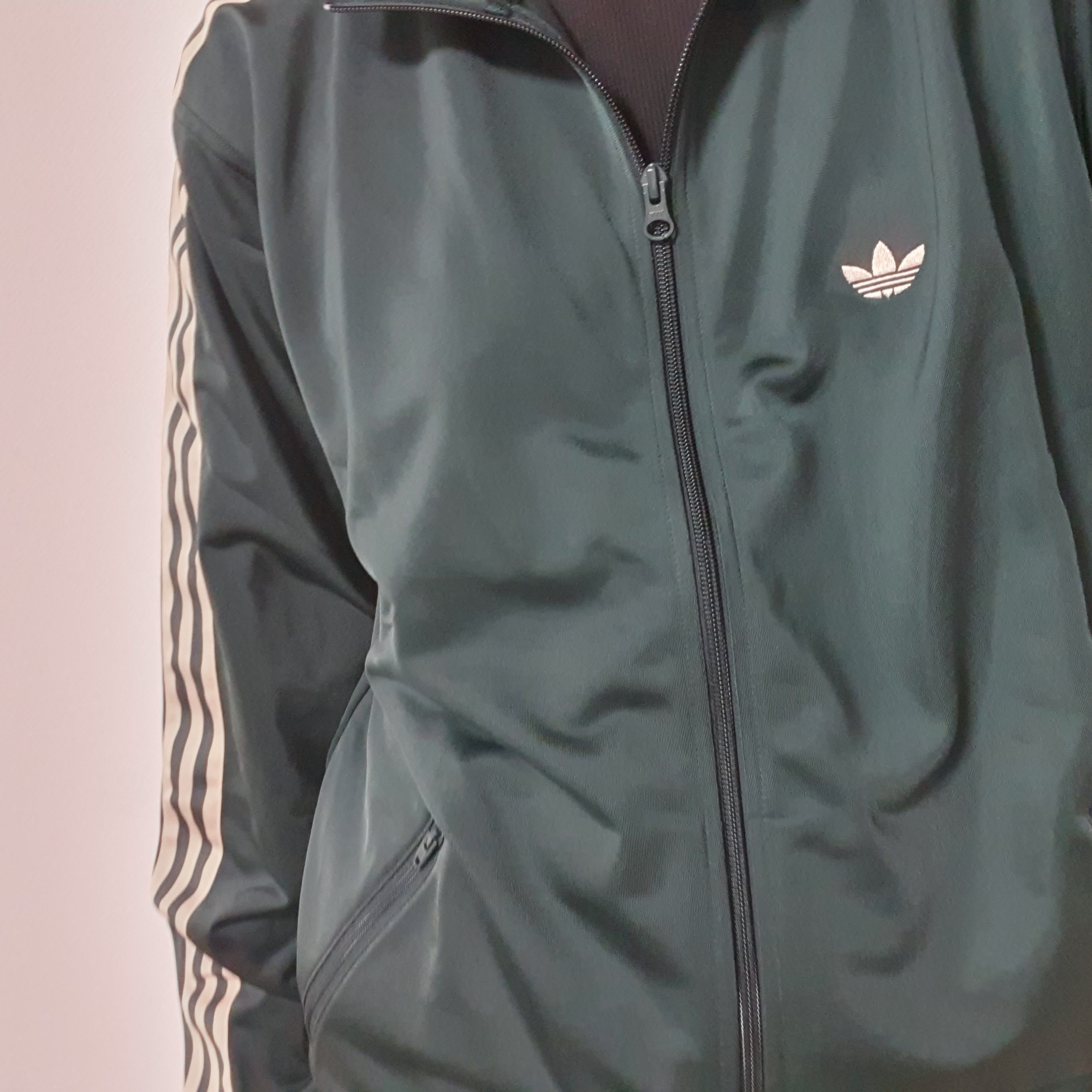 Adidas Originals Beckenbauer Track Jacket Shadow Green - KR Sizing 착용 스타일