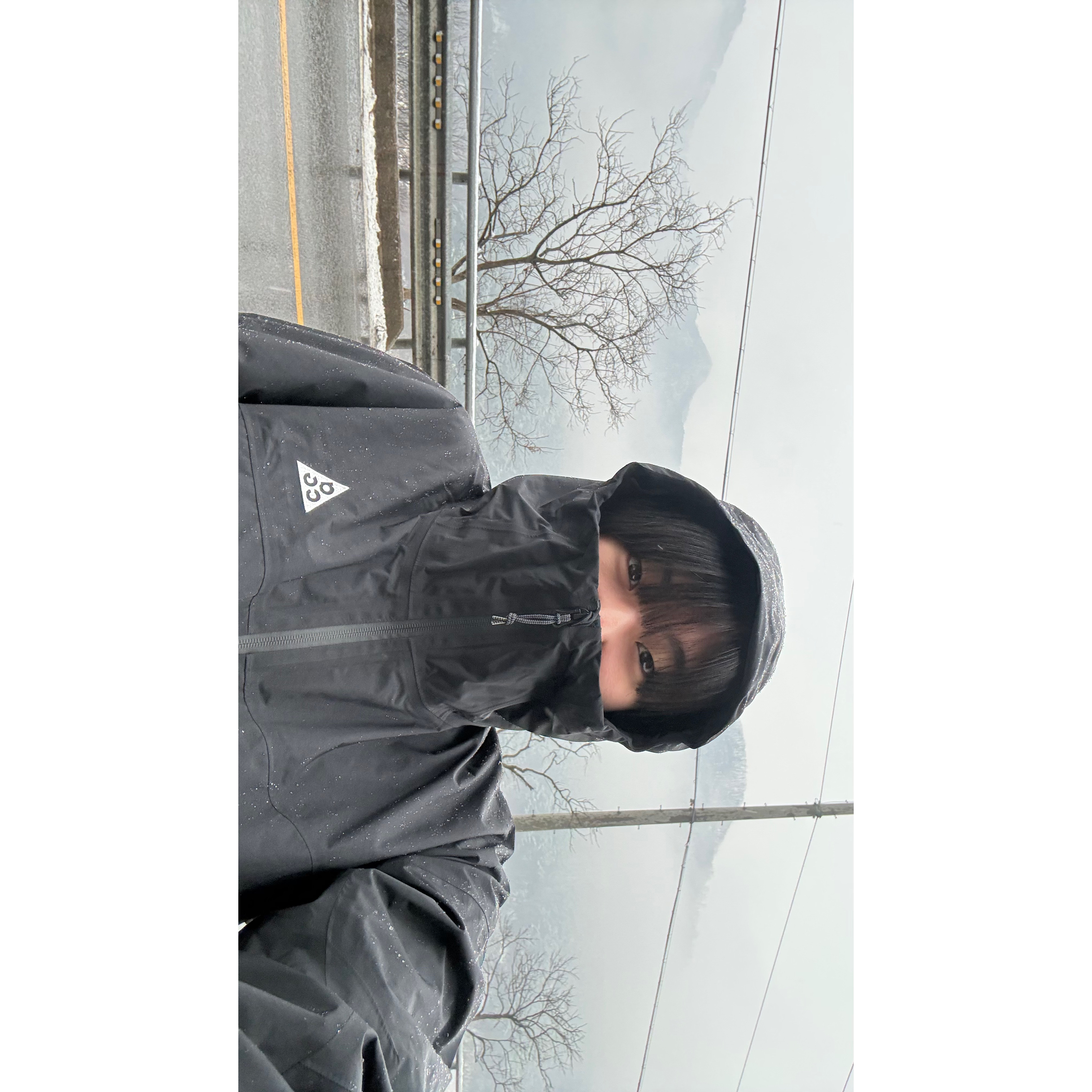 Nike ACG Dri-Fit Club Trail Cap College Grey, Nike ACG Morpho Storm-Fit ADV Rain Jacket Black - Asia 착용 스타일 - 3
