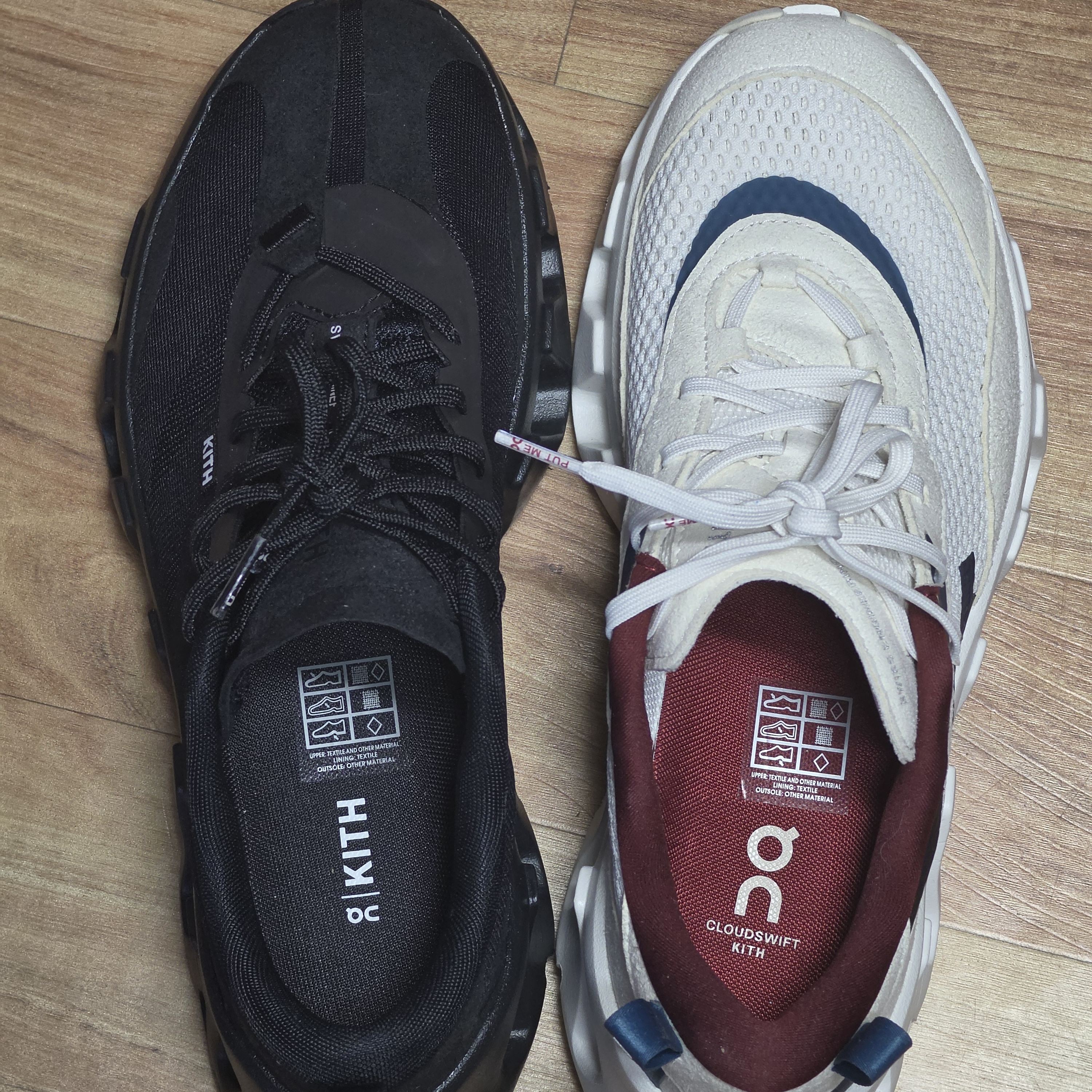 (W) On Running x Kith K-Tech 2 White Real Teal, (W) On Running x Kith K-Tech 1 Black 착용 스타일